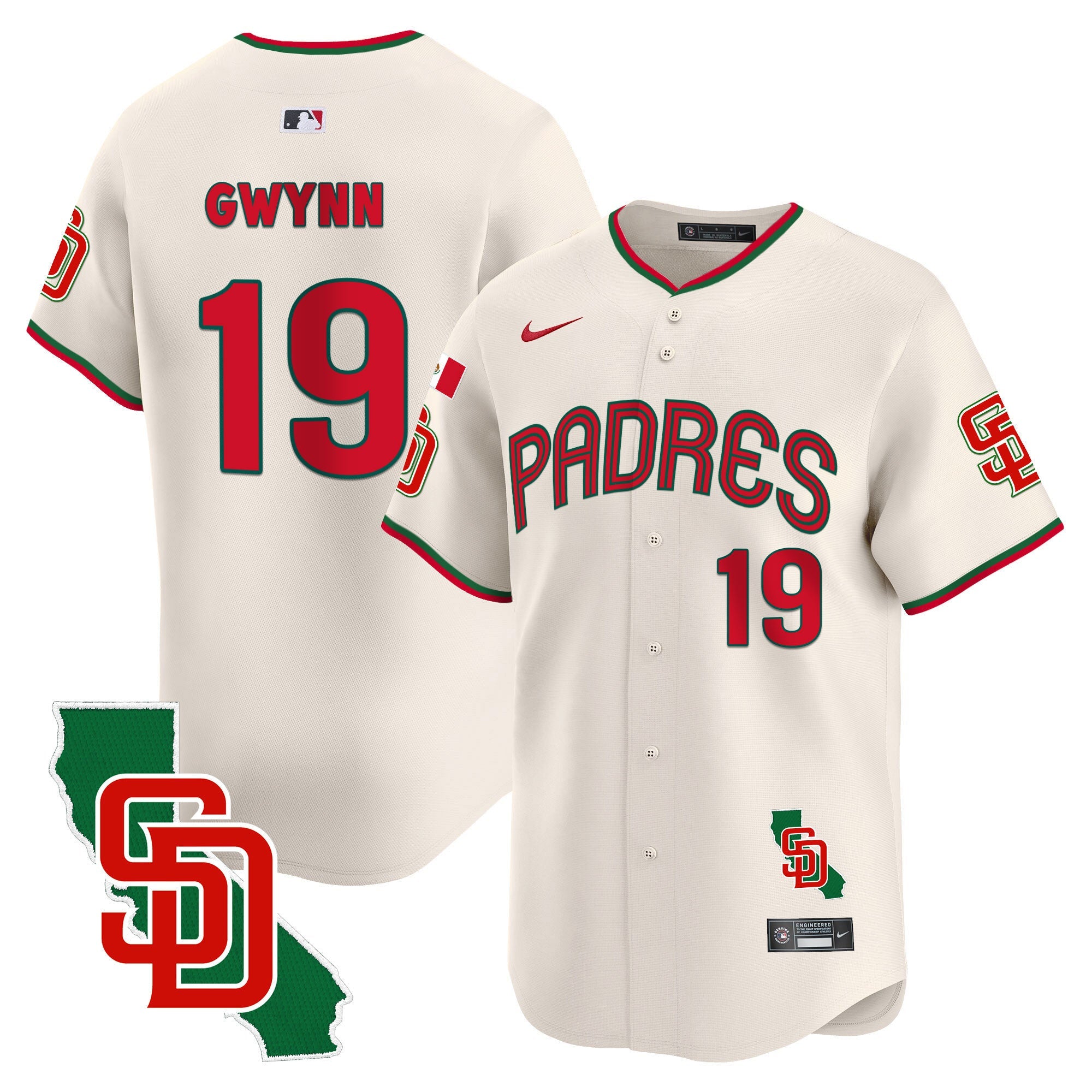 Men’s Mexico California Patch Vapor Premier Limited Jersey V4