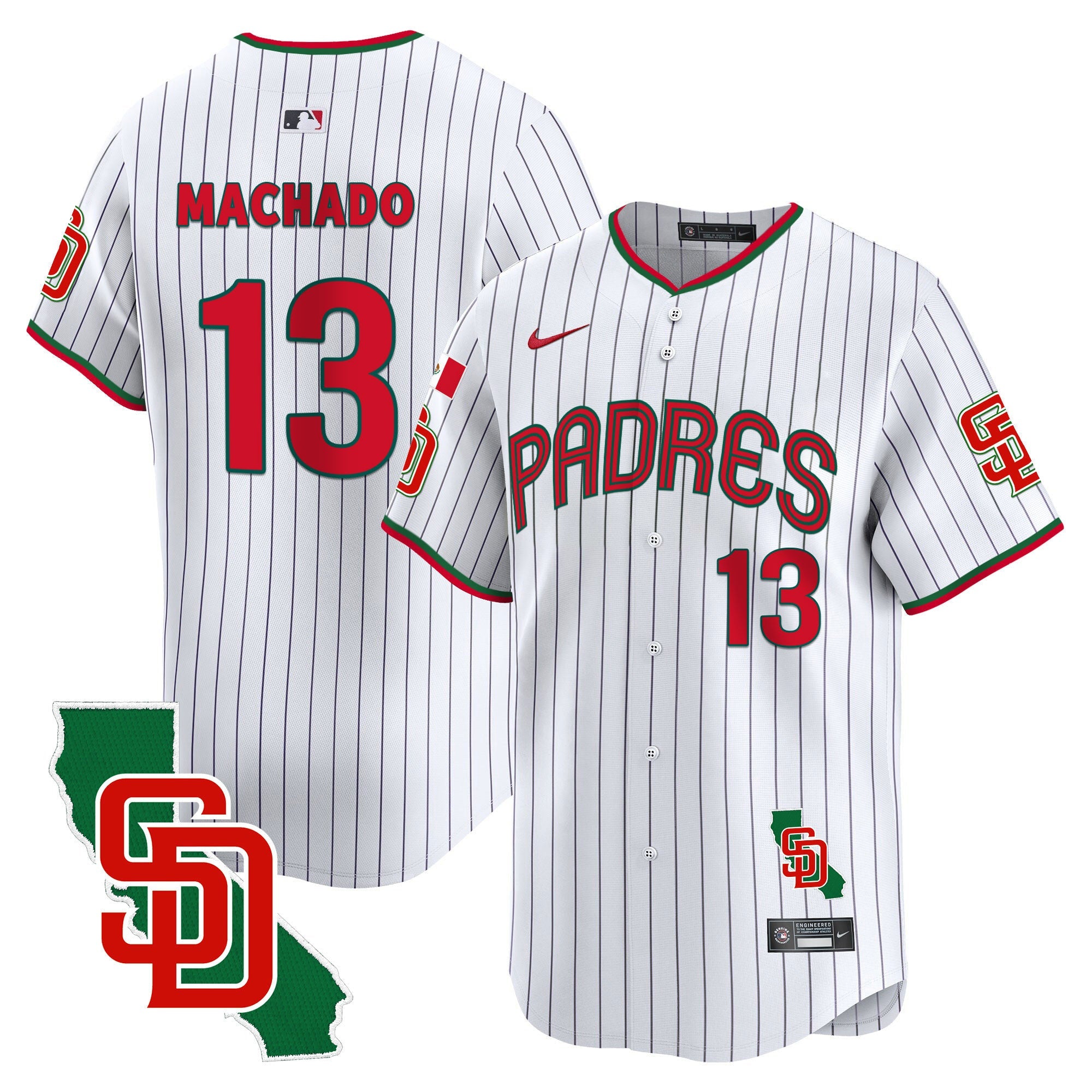 Men’s Mexico California Patch Vapor Premier Limited Jersey V4