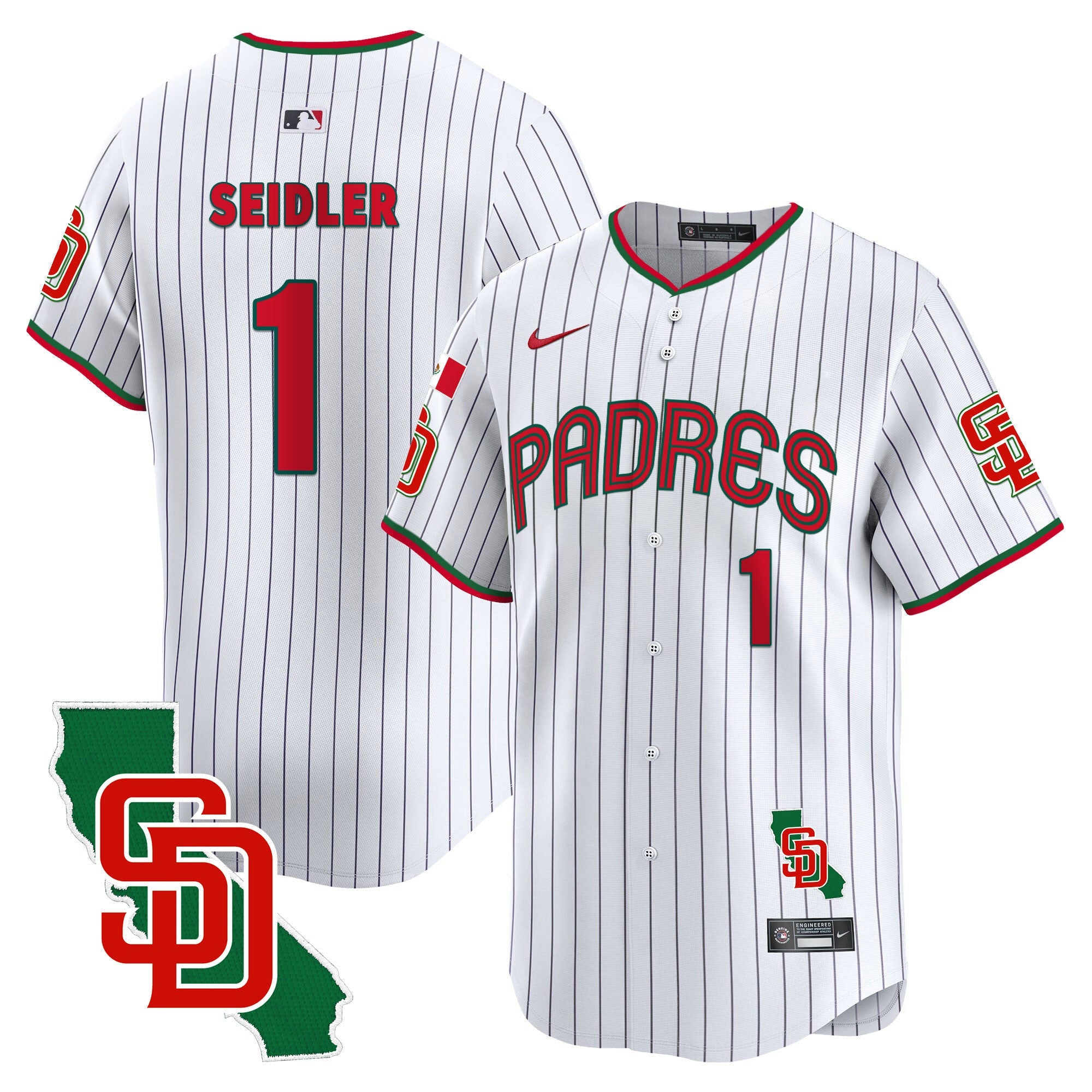 Men’s Mexico California Patch Vapor Premier Limited Jersey V4