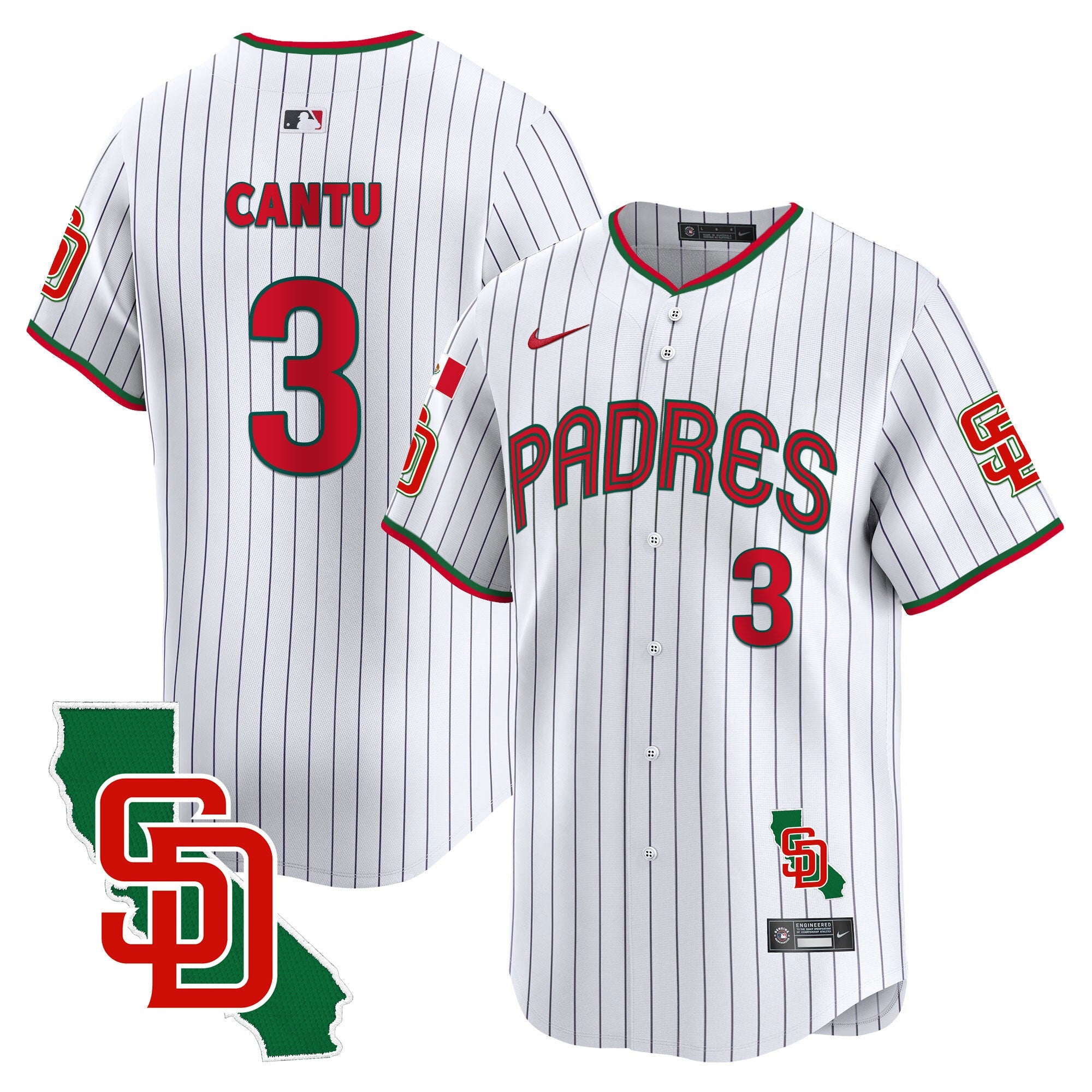 Men’s Mexico California Patch Vapor Premier Limited Jersey V4