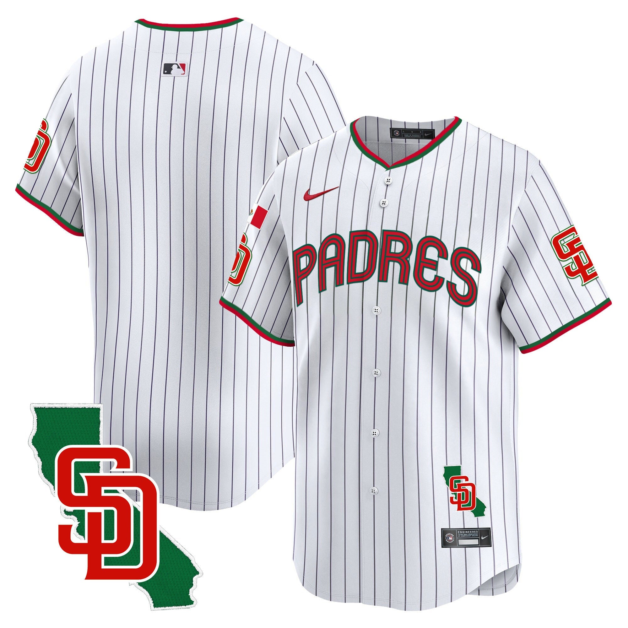 Men’s Mexico California Patch Vapor Premier Limited Jersey V4