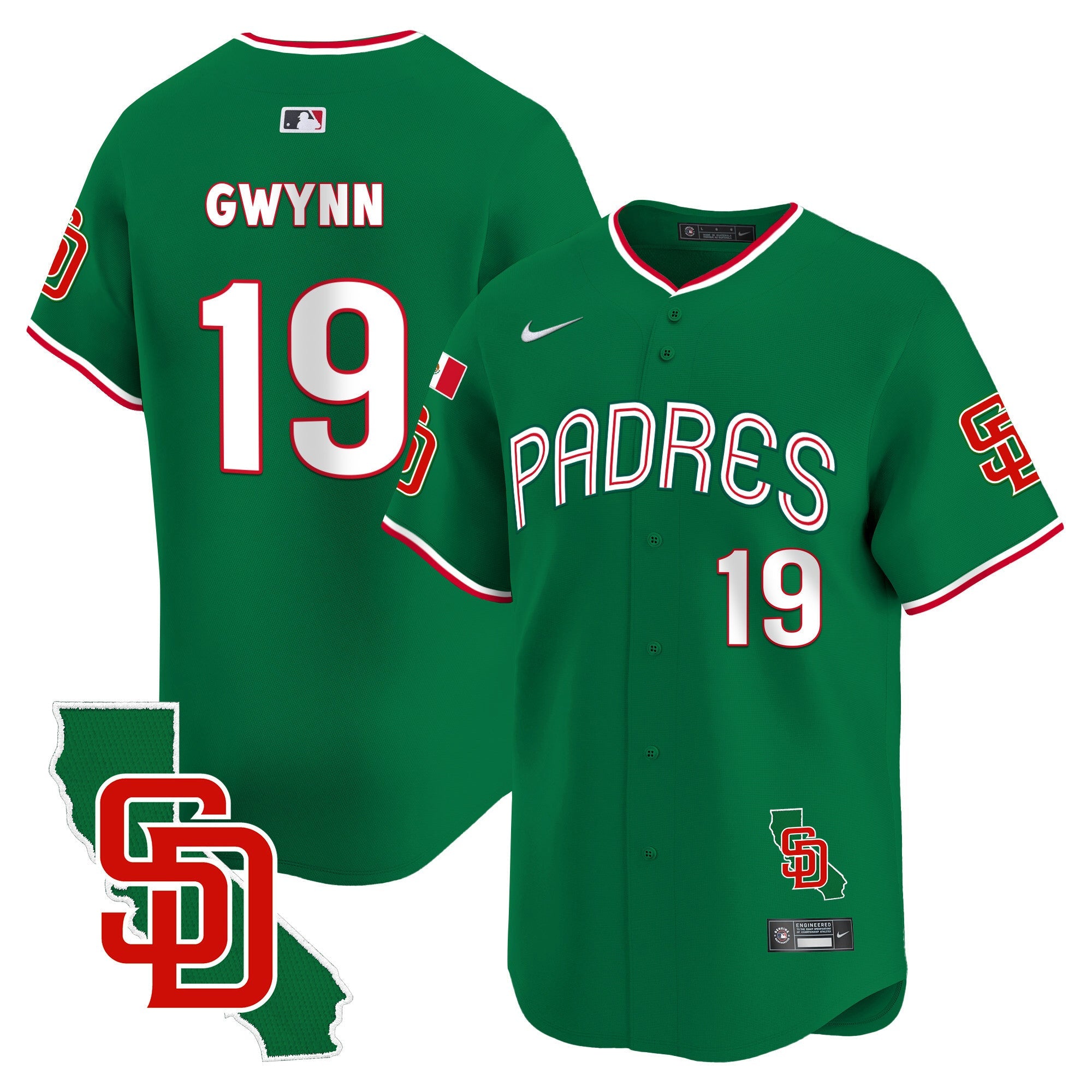 Men’s Mexico California Patch Vapor Premier Limited Jersey V4
