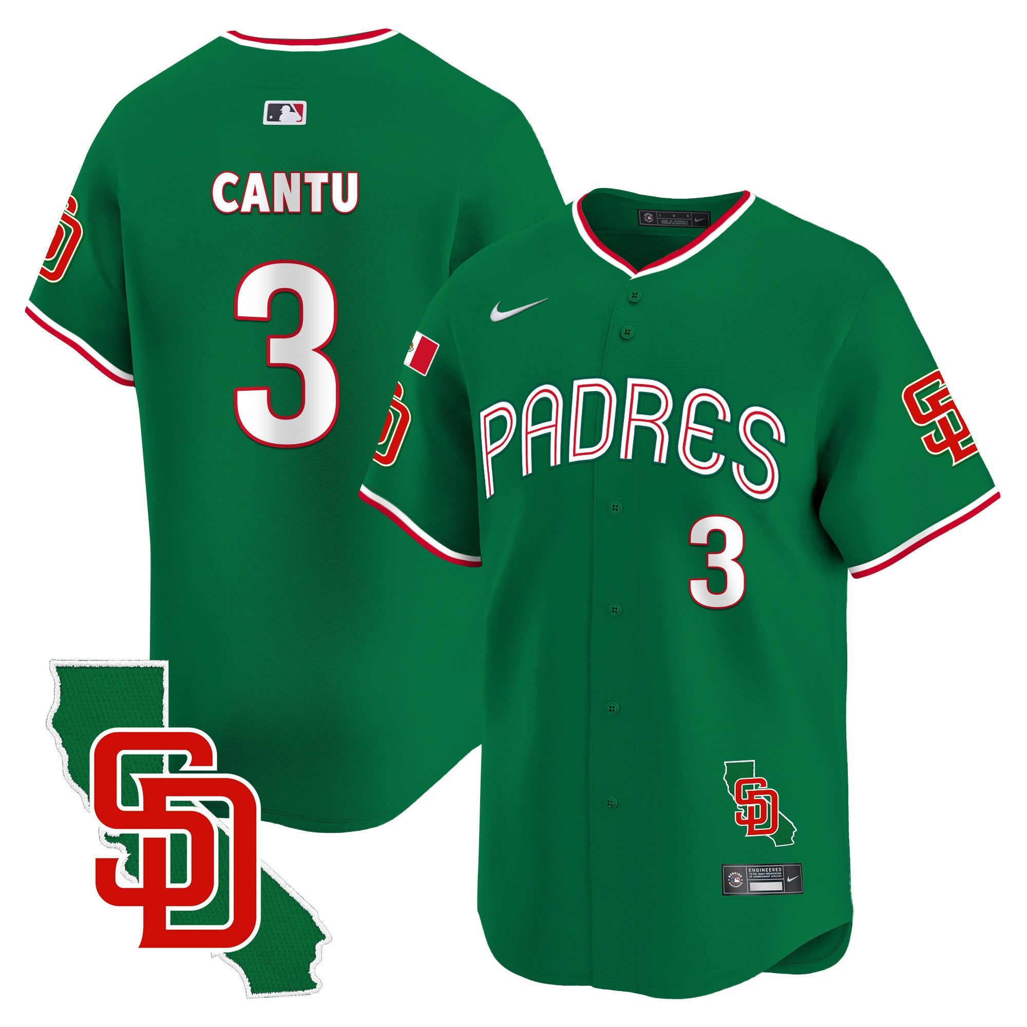 Men’s Mexico California Patch Vapor Premier Limited Jersey V4