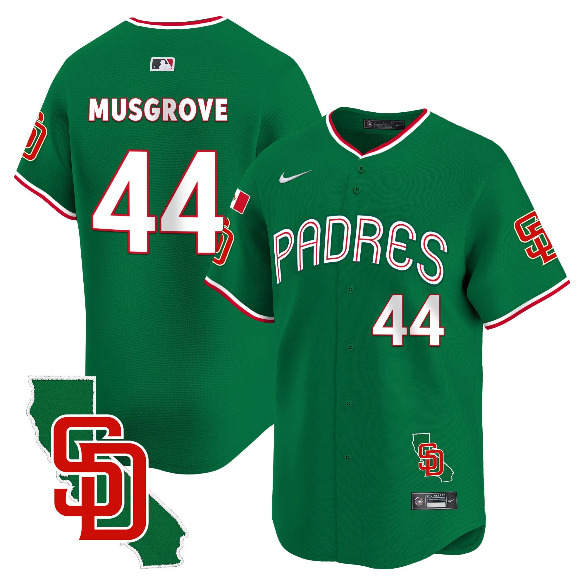 Men’s Mexico California Patch Vapor Premier Limited Jersey V4