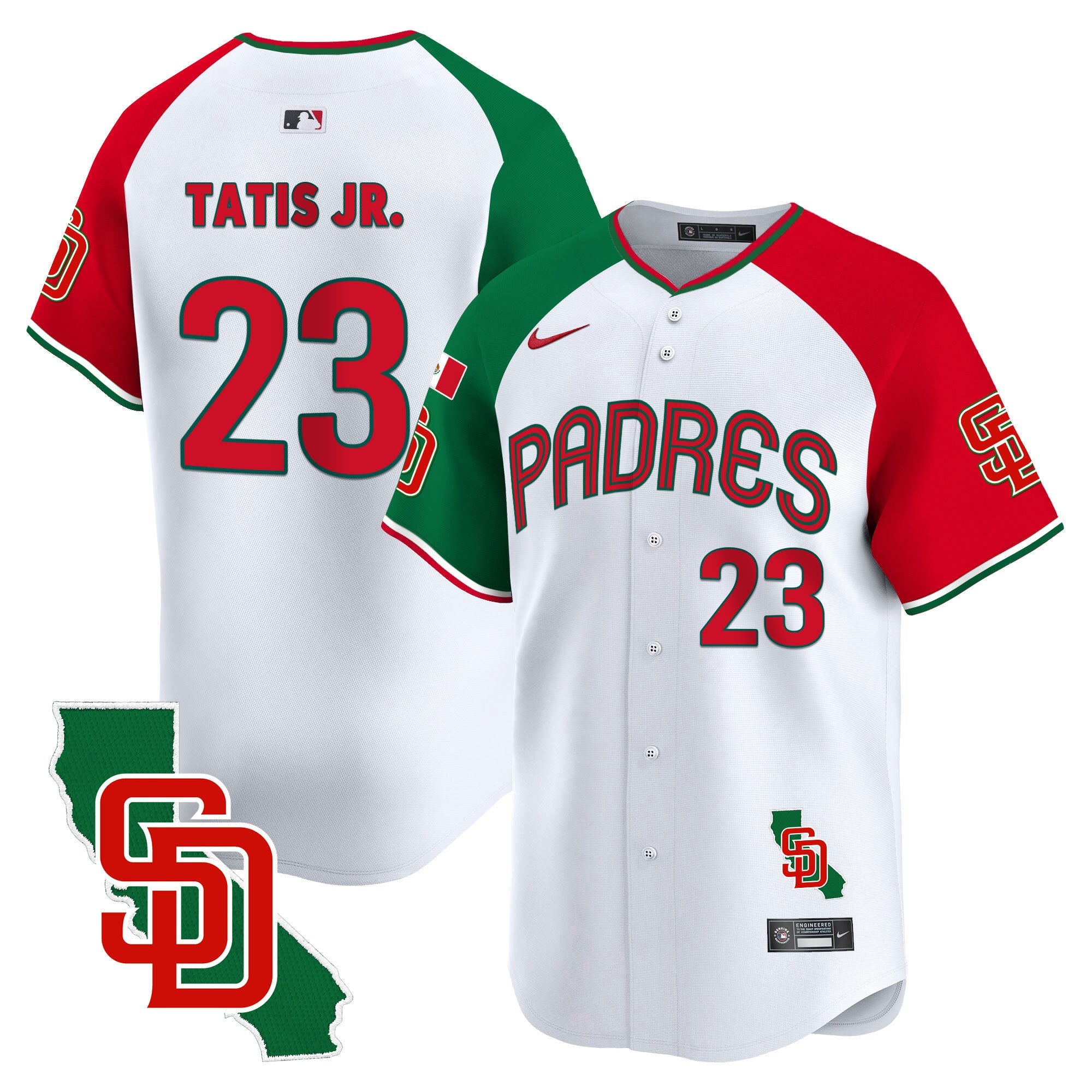 Men’s Mexico California Patch Vapor Premier Limited Jersey V4