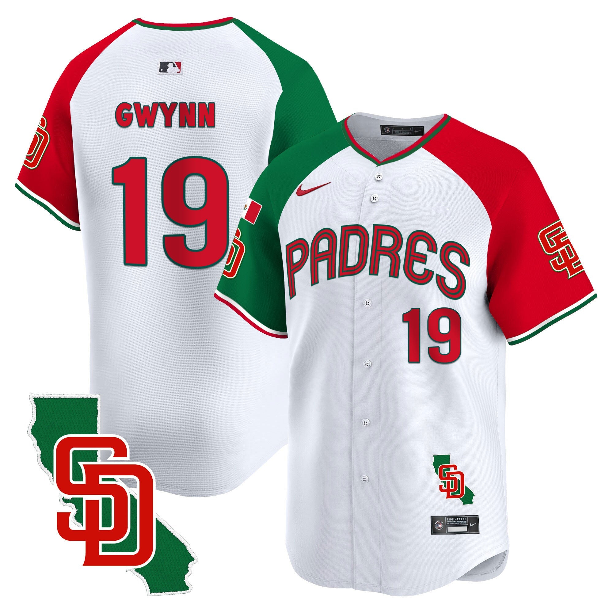 Men’s Mexico California Patch Vapor Premier Limited Jersey V4