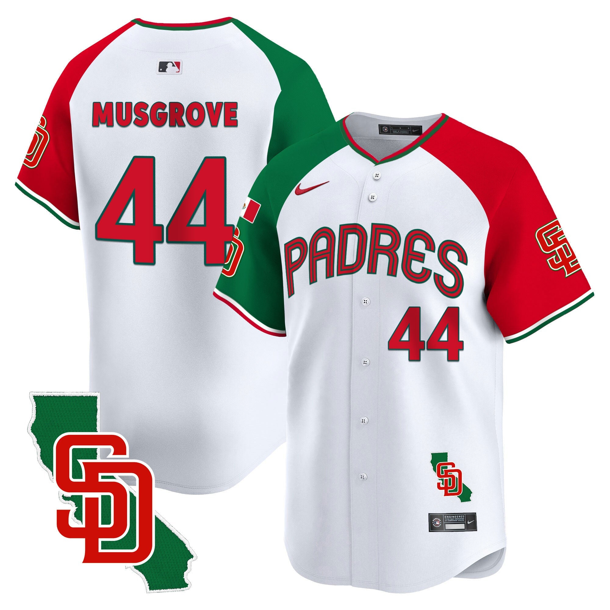 Men’s Mexico California Patch Vapor Premier Limited Jersey V4