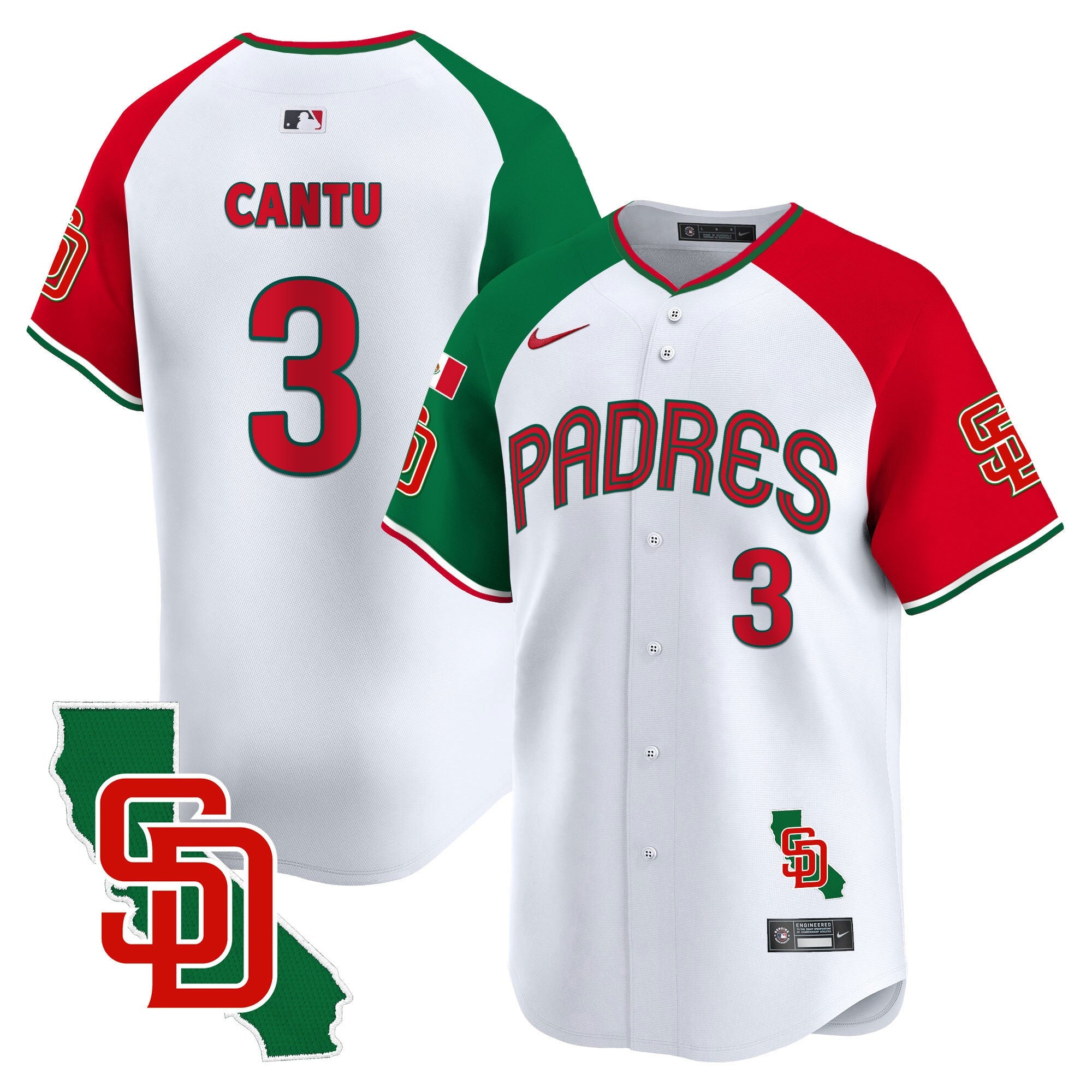 Men’s Mexico California Patch Vapor Premier Limited Jersey V4