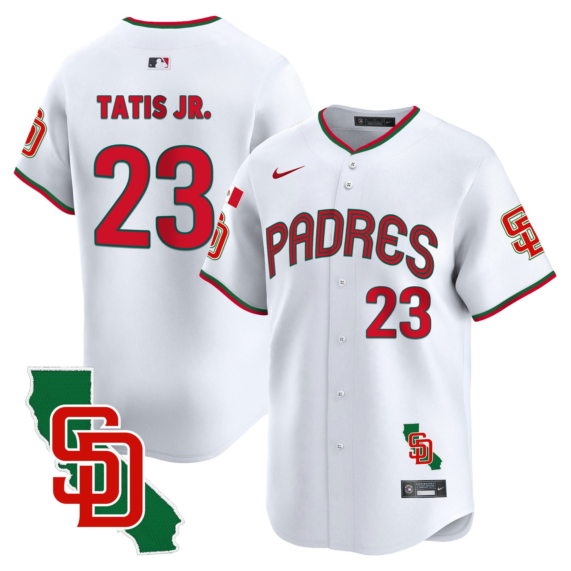 Men’s Mexico California Patch Vapor Premier Limited Jersey V4
