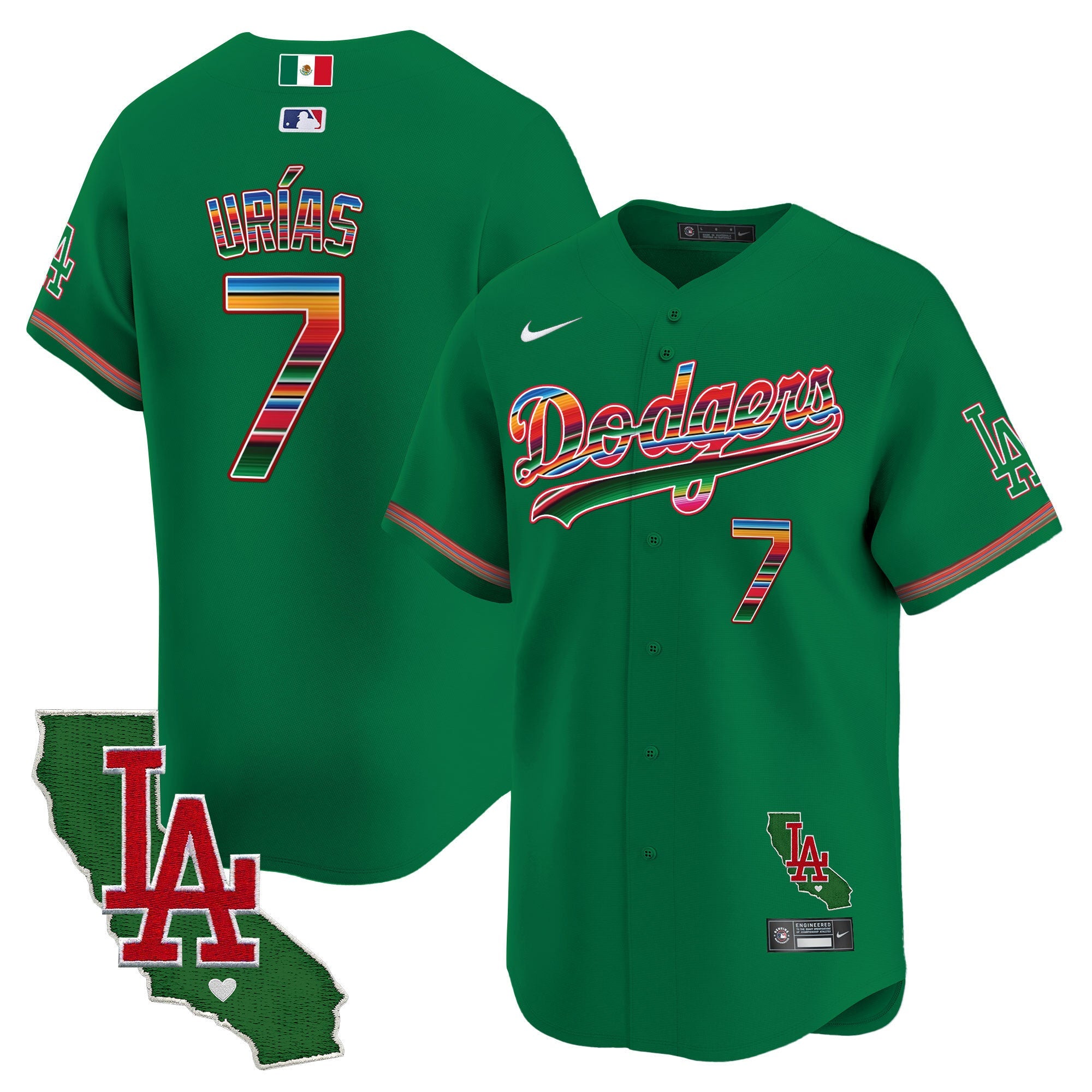 Men’s Mexico California Patch Vapor Premier Limited Jersey V2