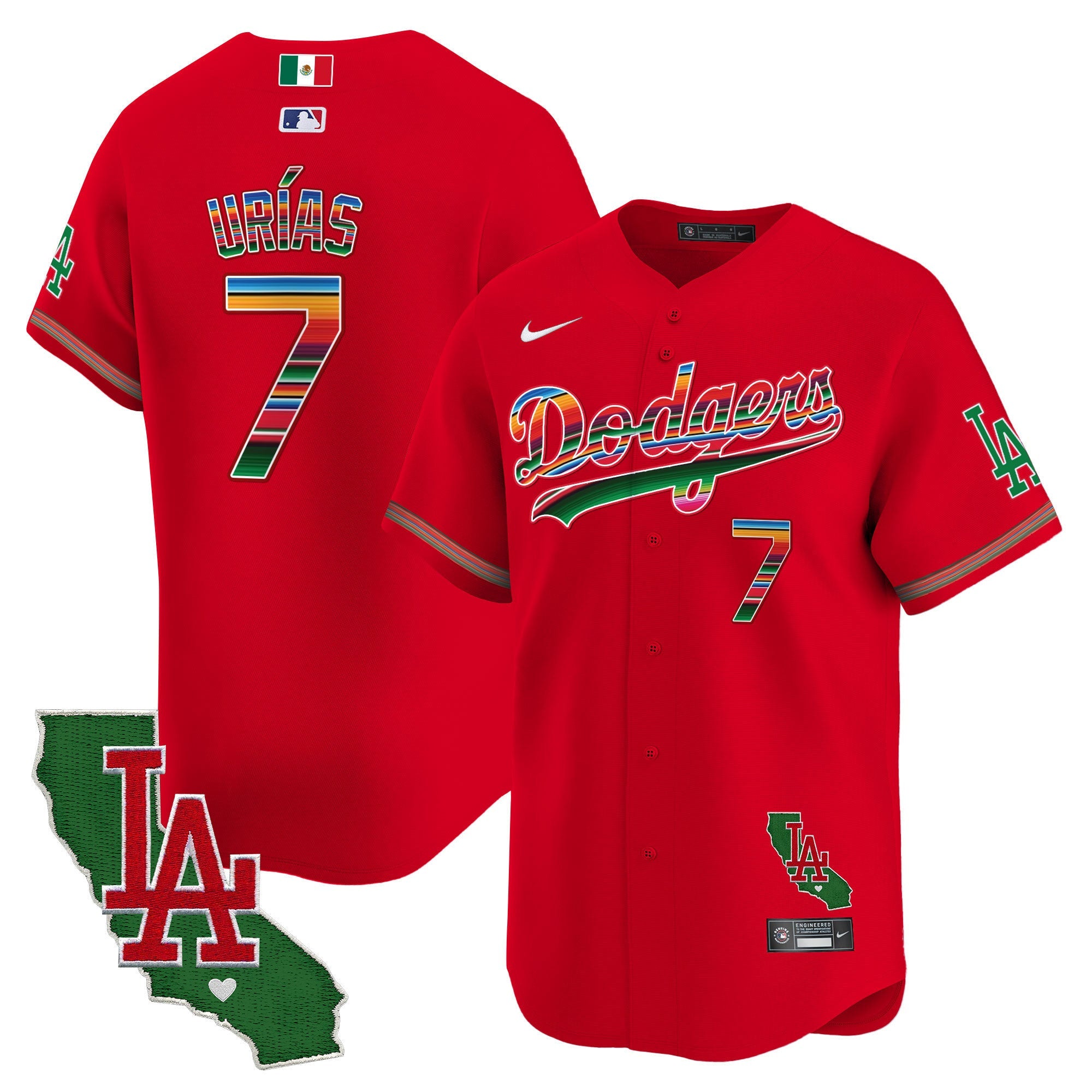 Men’s Mexico California Patch Vapor Premier Limited Jersey V2