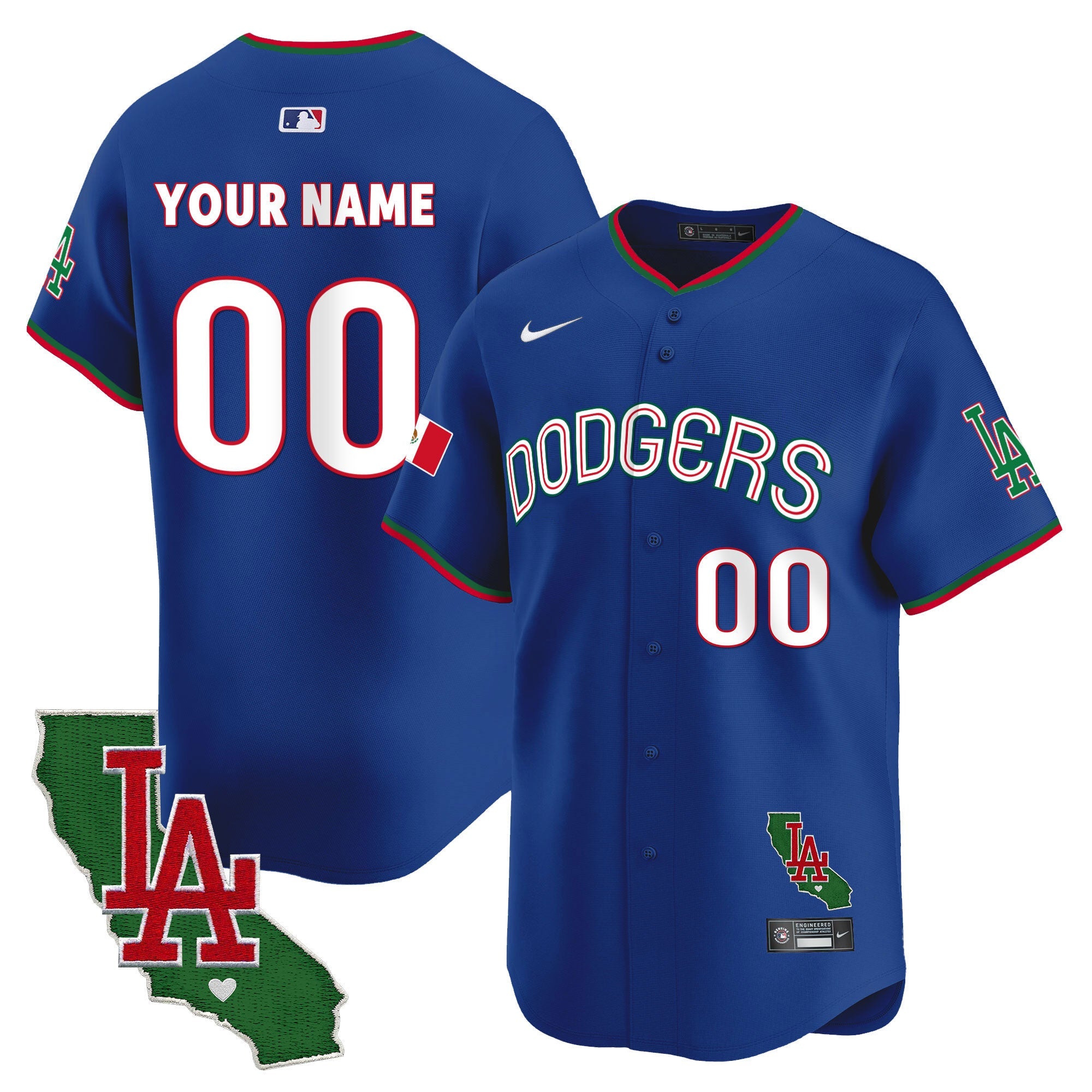 Mexico California Patch Vapor Premier Limited Custom Jersey V3