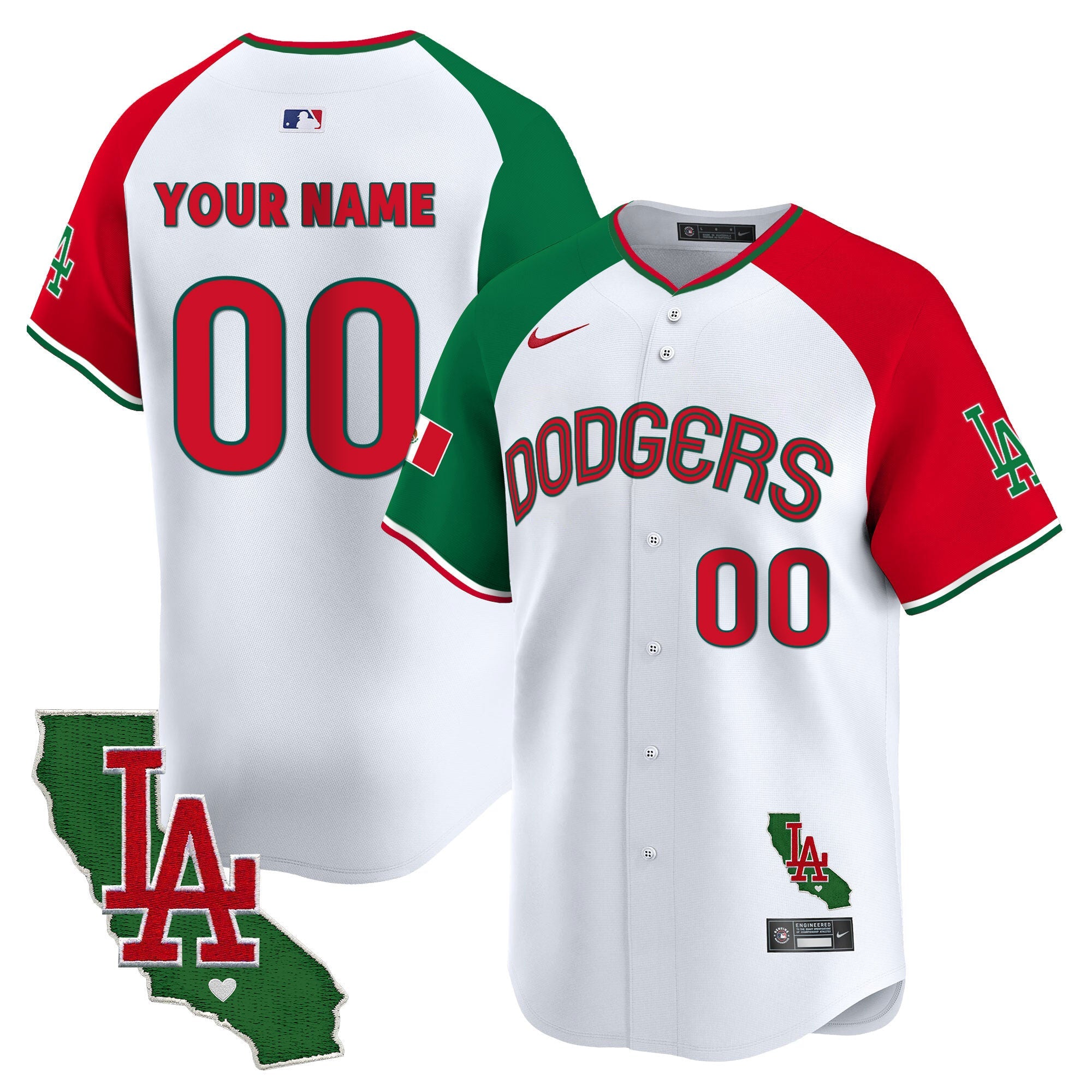 Mexico California Patch Vapor Premier Limited Custom Jersey V3