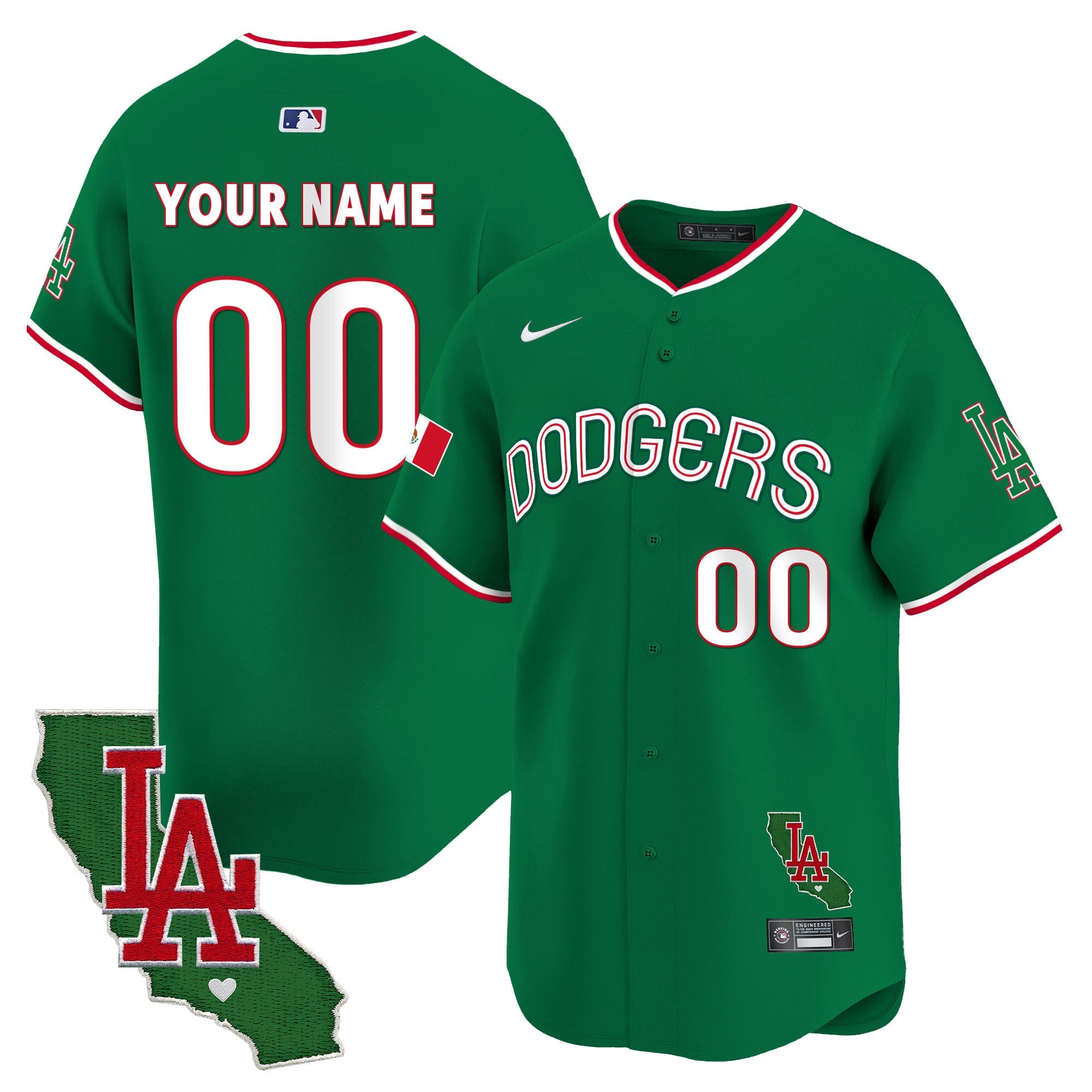 Mexico California Patch Vapor Premier Limited Custom Jersey V3