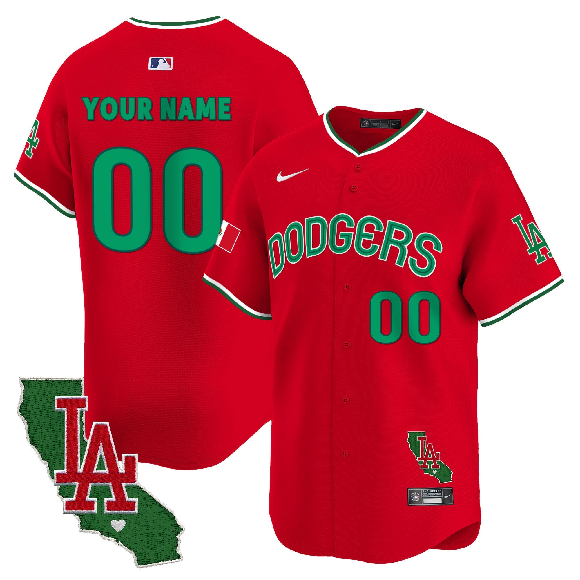Mexico California Patch Vapor Premier Limited Custom Jersey V3
