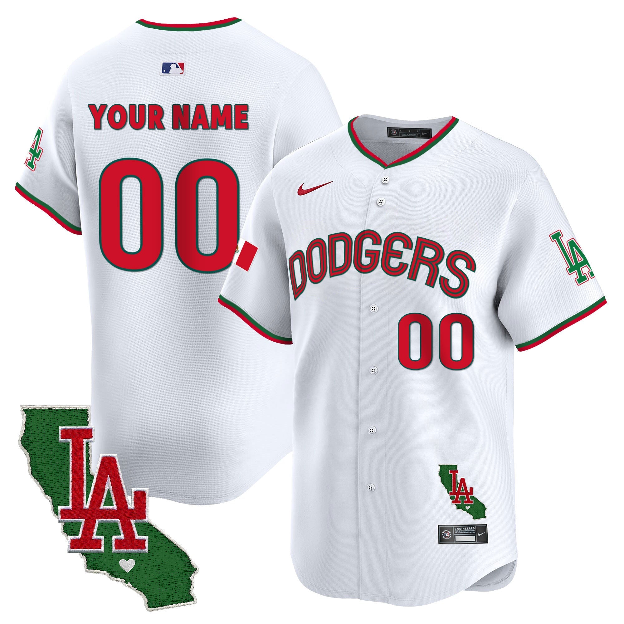 Mexico California Patch Vapor Premier Limited Custom Jersey V3