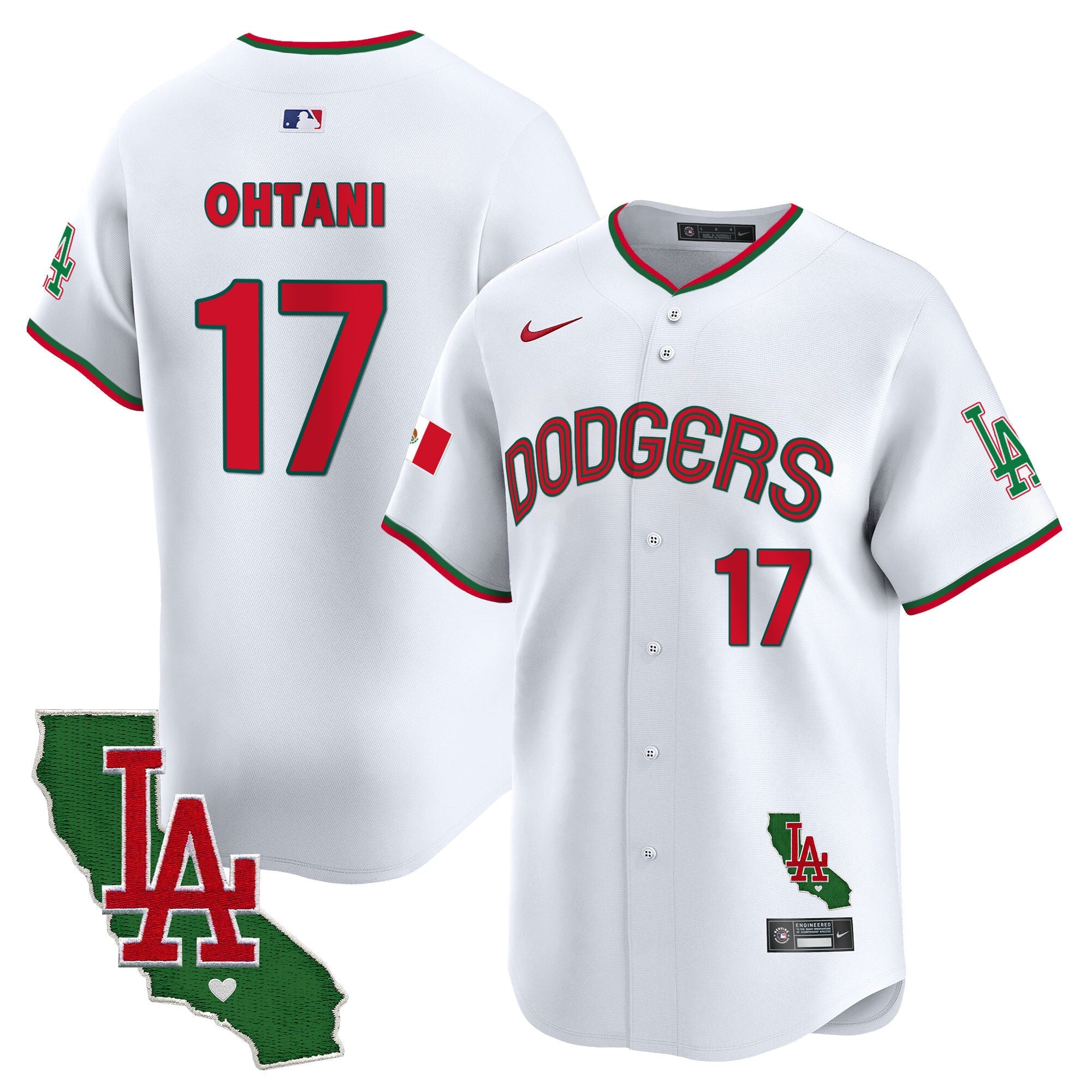 Men’s Mexico California Patch Vapor Premier Limited Jersey V3