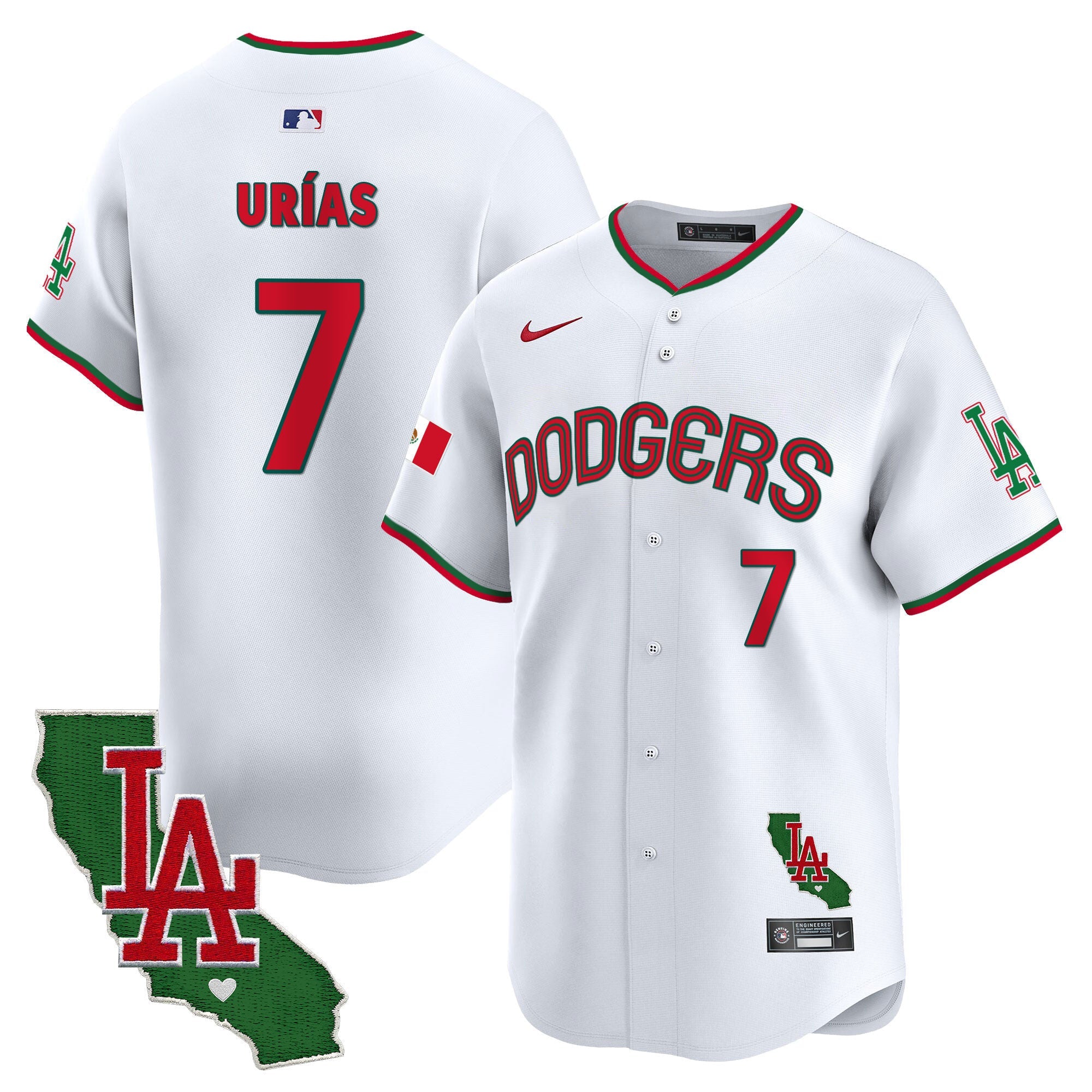 Men’s Mexico California Patch Vapor Premier Limited Jersey V3