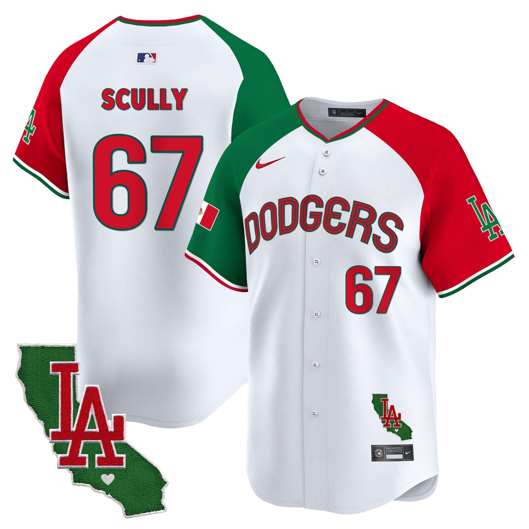 Men’s Mexico California Patch Vapor Premier Limited Jersey V3