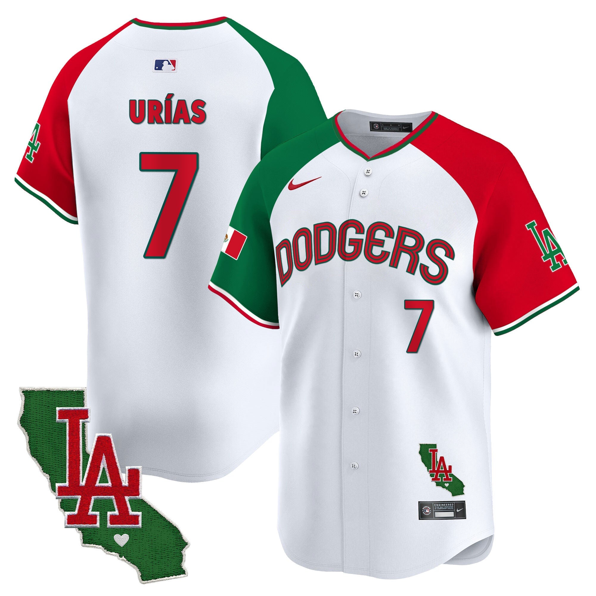 Men’s Mexico California Patch Vapor Premier Limited Jersey V3
