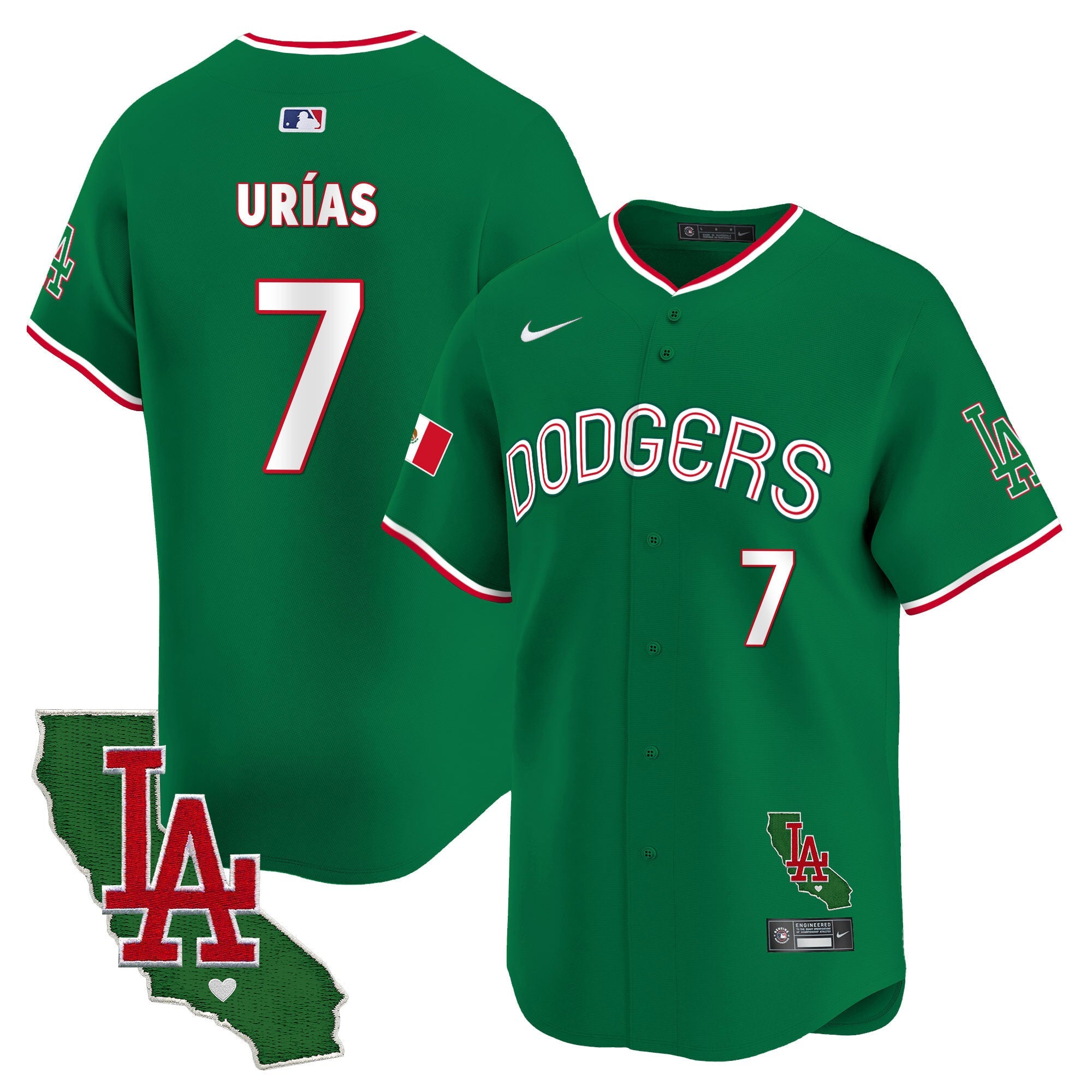 Men’s Mexico California Patch Vapor Premier Limited Jersey V3