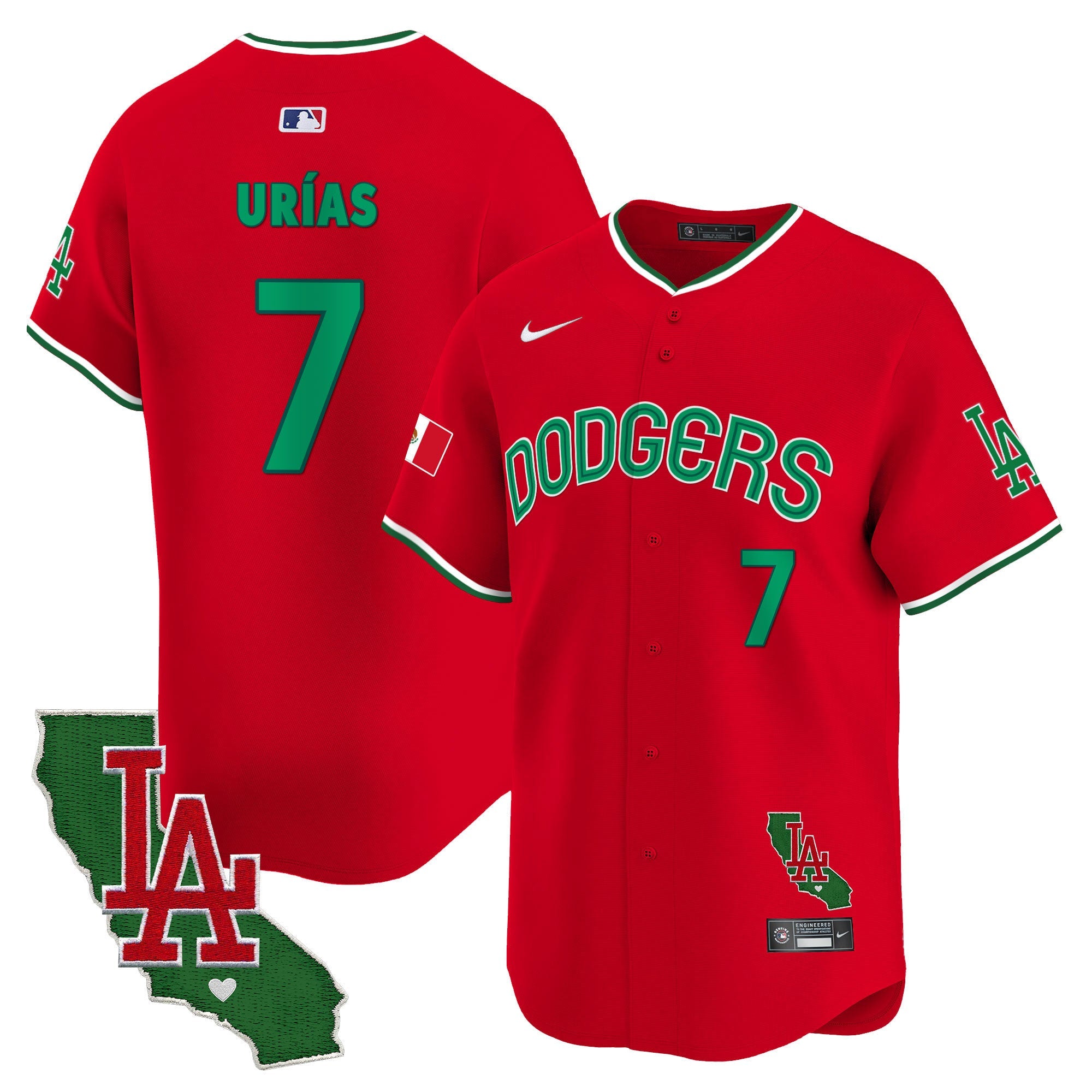 Men’s Mexico California Patch Vapor Premier Limited Jersey V3