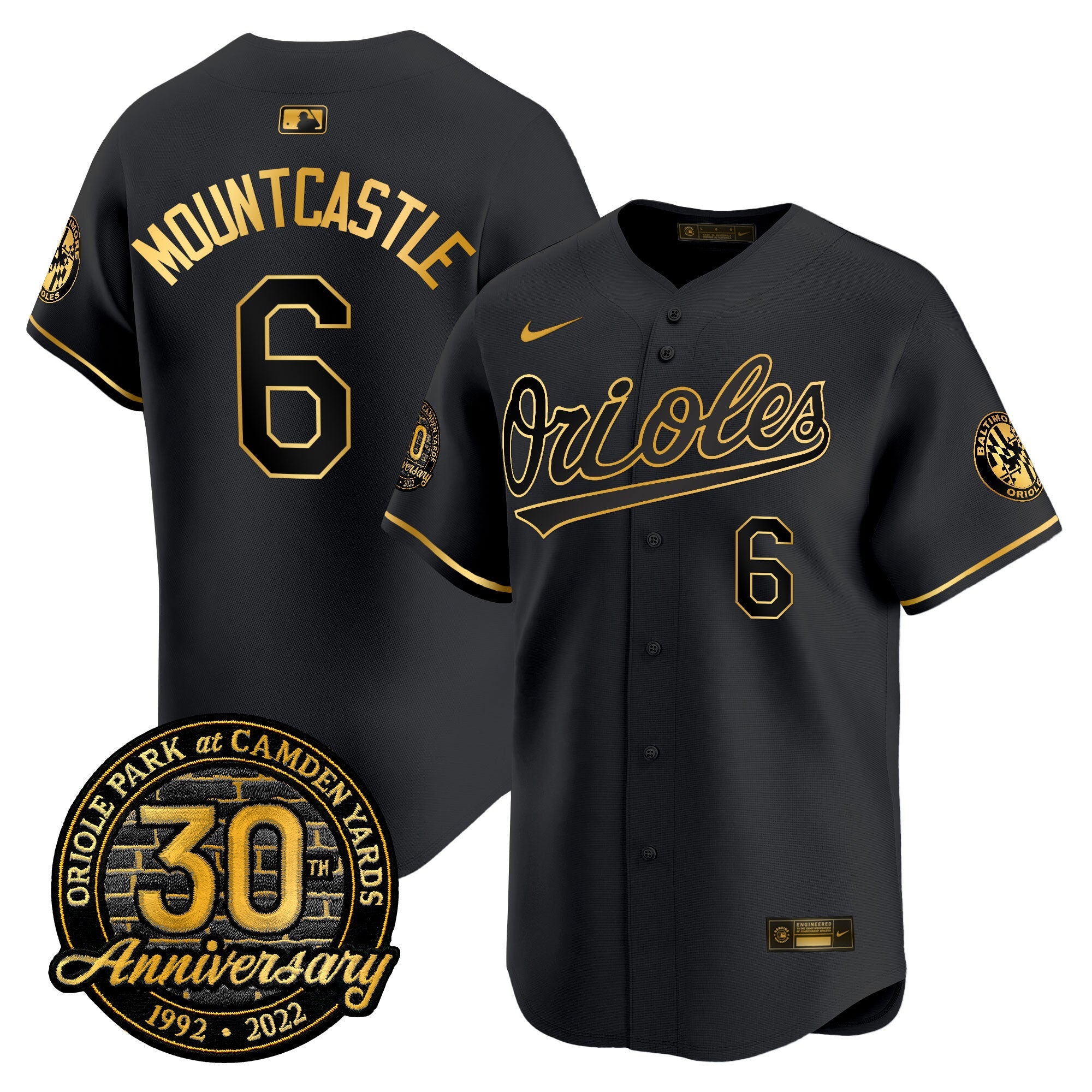 Men’s Camden Yards 30th Anniversary Patch Vapor Premier Limited Jersey