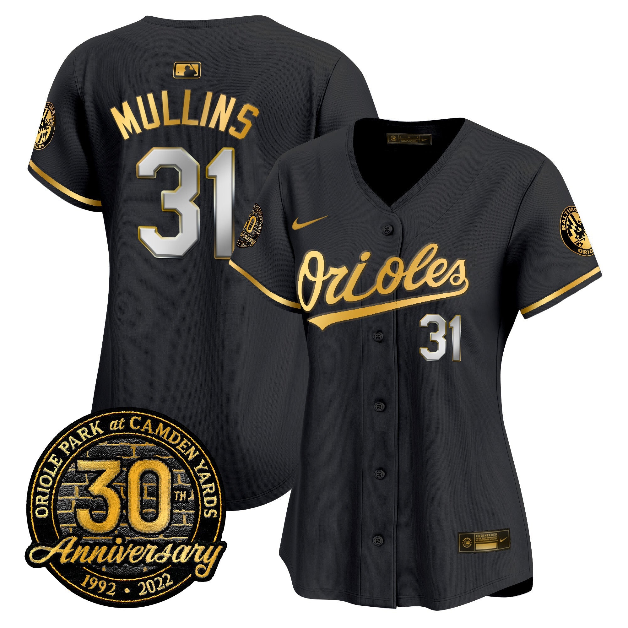 Women’s Camden Yards 30th Anniversary Patch Vapor Premier Limited Jersey
