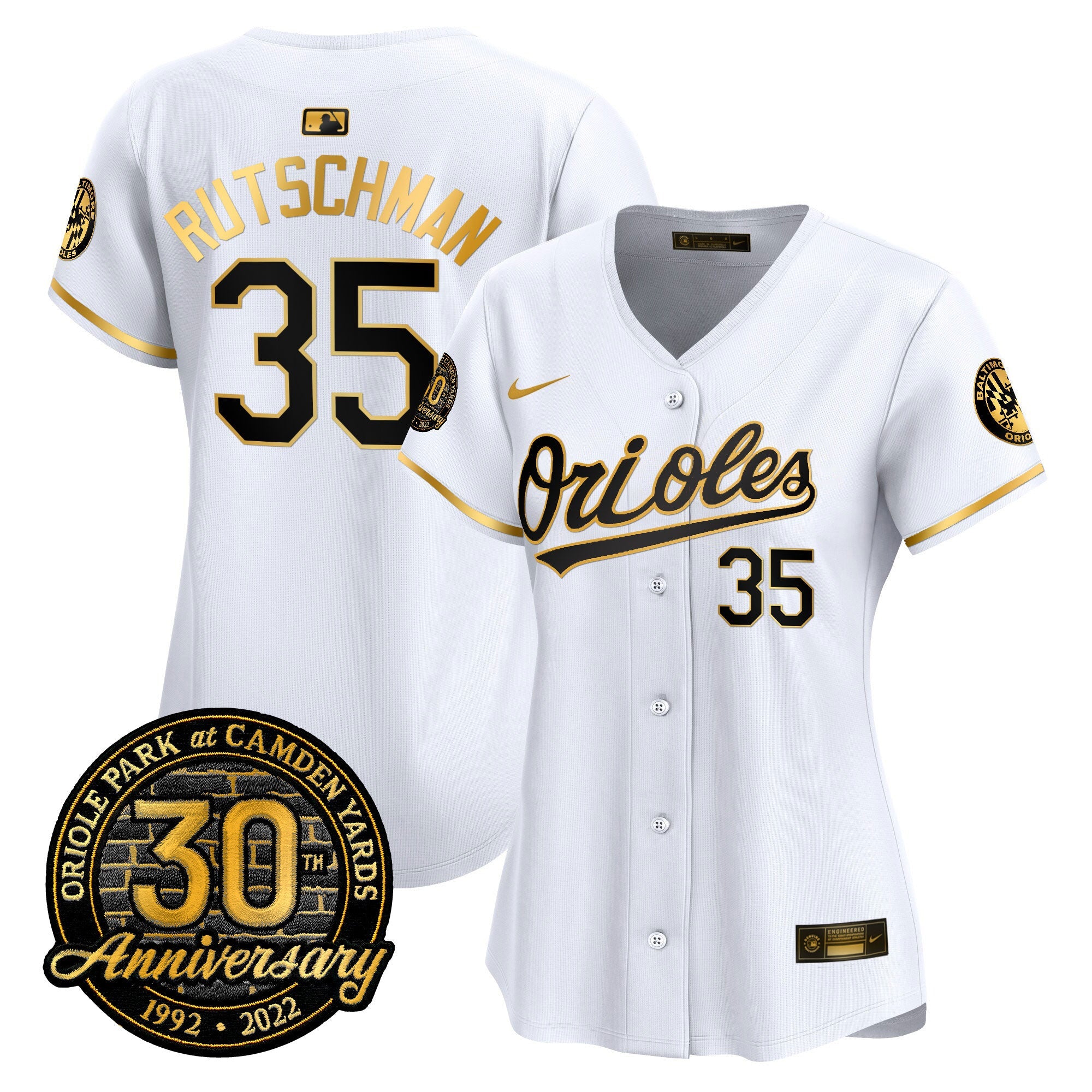 Women’s Camden Yards 30th Anniversary Patch Vapor Premier Limited Jersey
