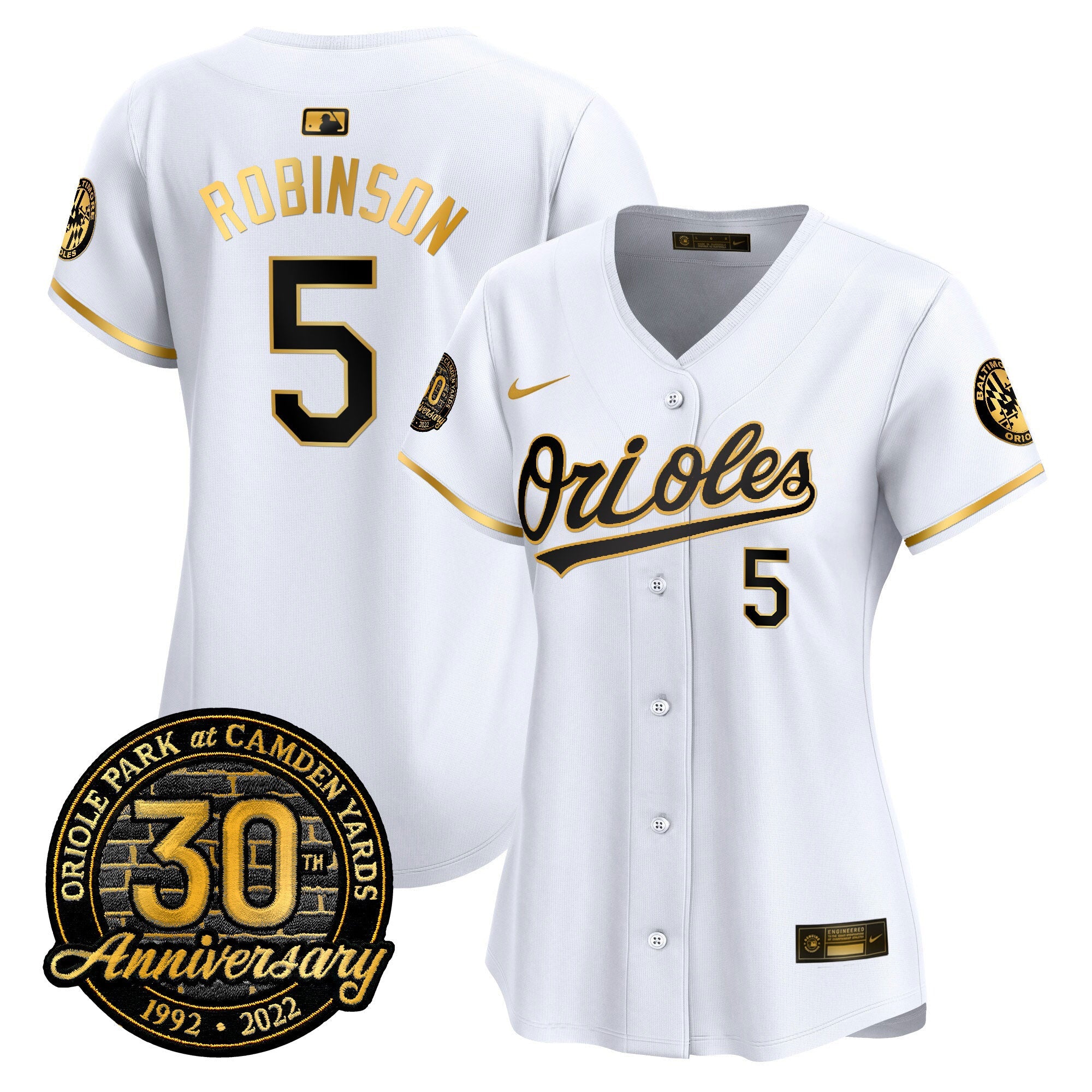 Women’s Camden Yards 30th Anniversary Patch Vapor Premier Limited Jersey