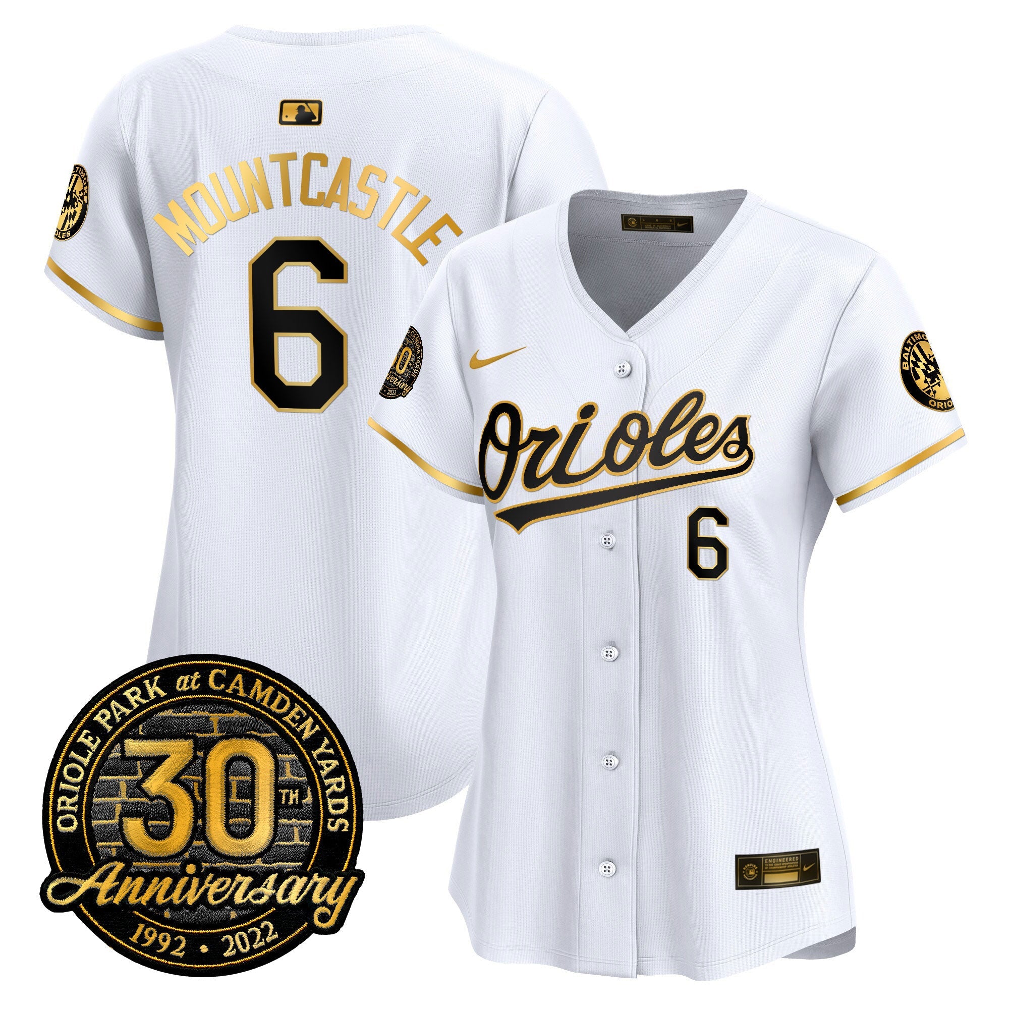 Women’s Camden Yards 30th Anniversary Patch Vapor Premier Limited Jersey