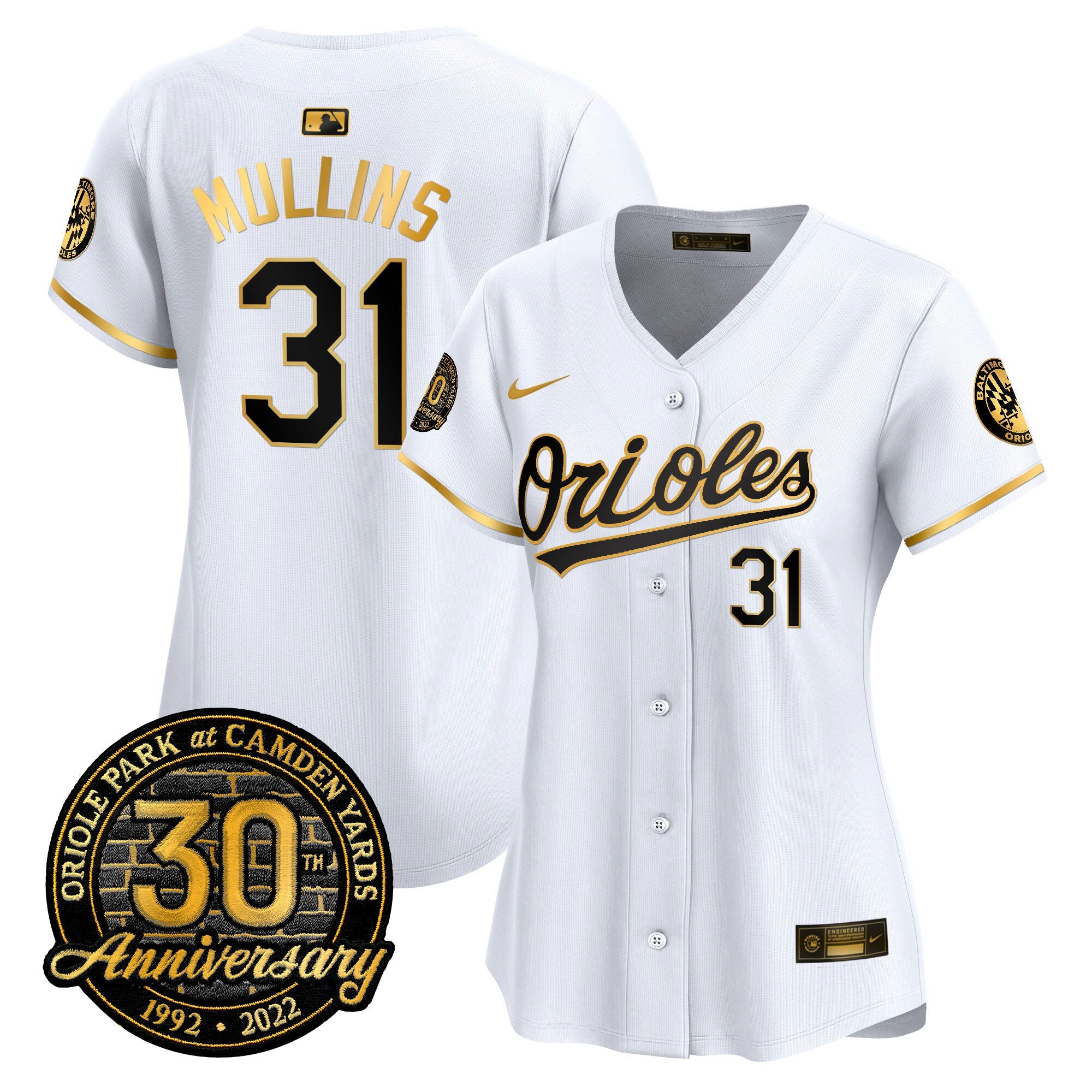Women’s Camden Yards 30th Anniversary Patch Vapor Premier Limited Jersey