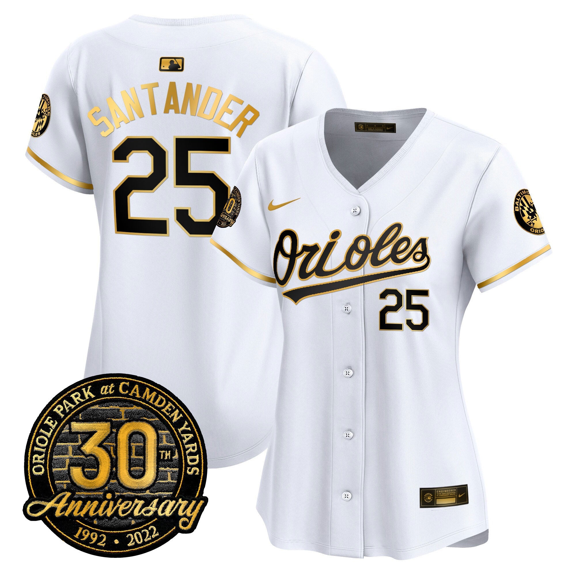 Women’s Camden Yards 30th Anniversary Patch Vapor Premier Limited Jersey