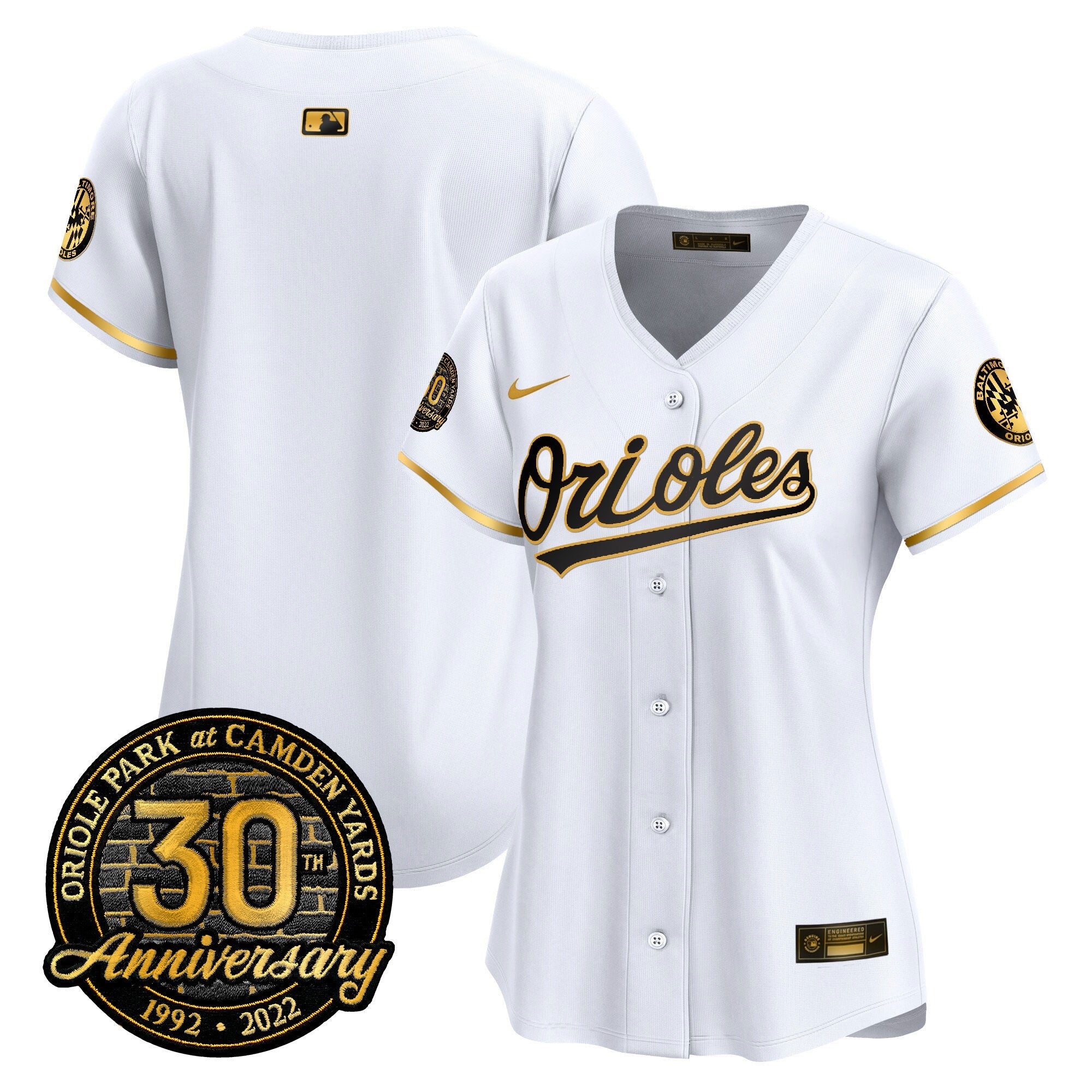 Women’s Camden Yards 30th Anniversary Patch Vapor Premier Limited Jersey
