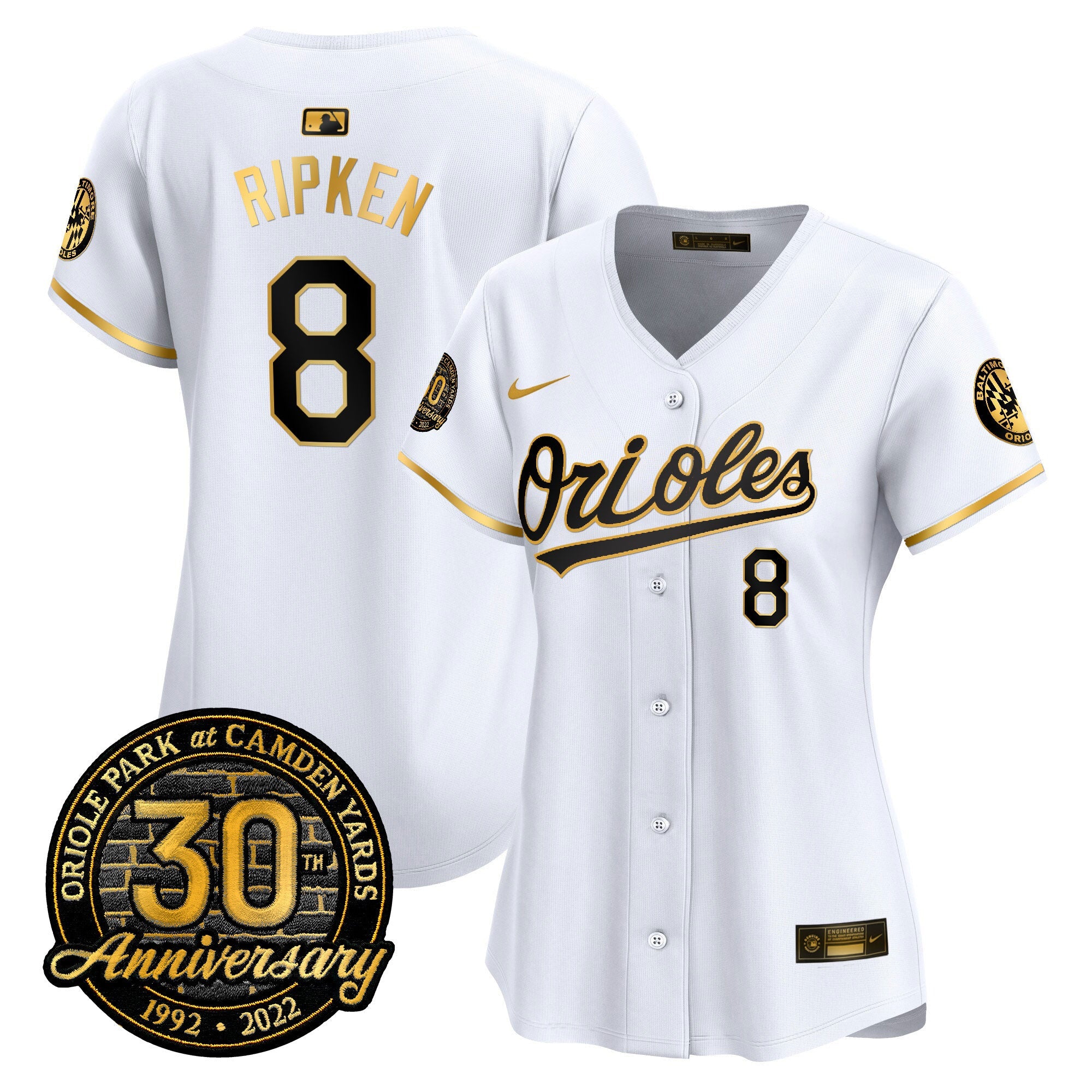 Women’s Camden Yards 30th Anniversary Patch Vapor Premier Limited Jersey