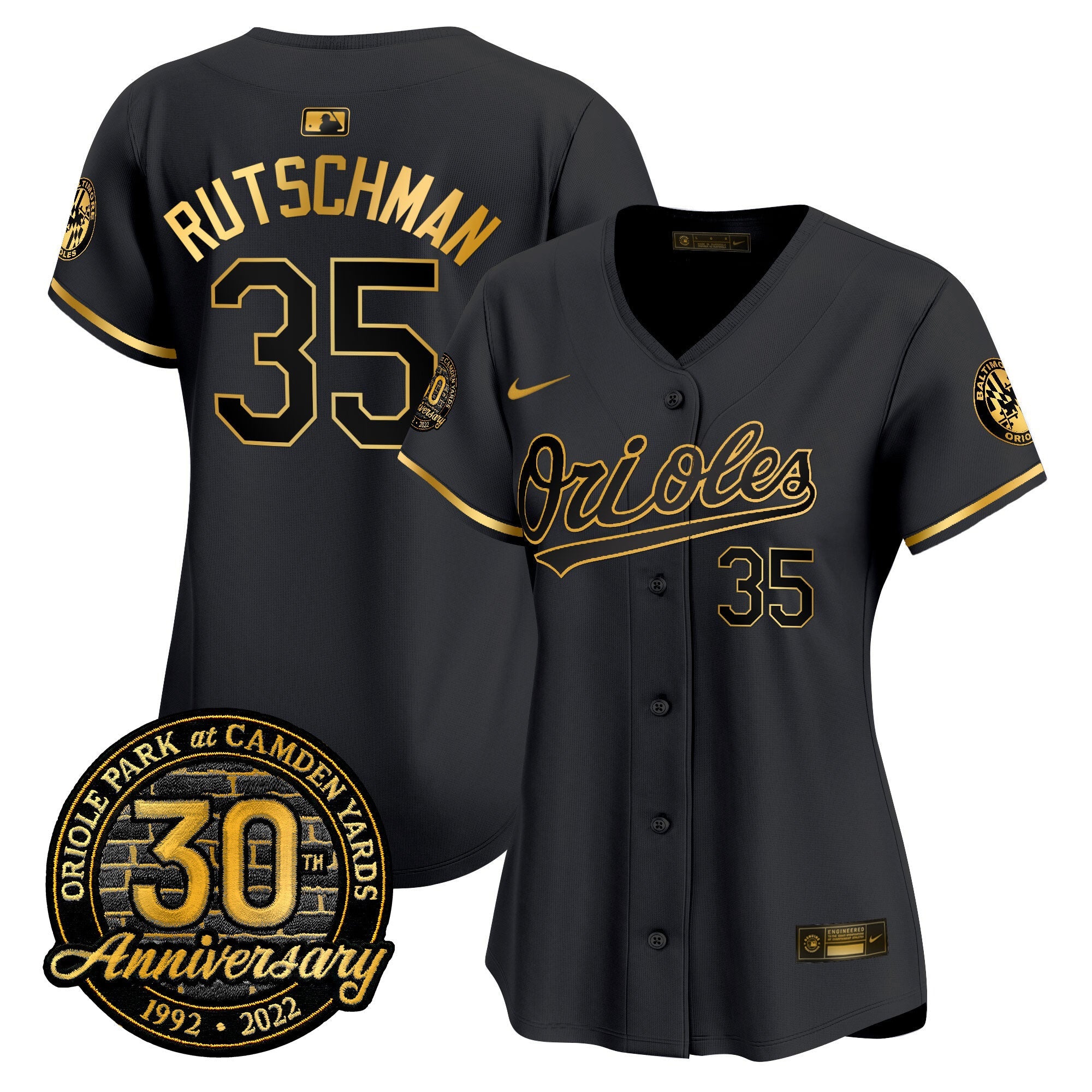 Women’s Camden Yards 30th Anniversary Patch Vapor Premier Limited Jersey