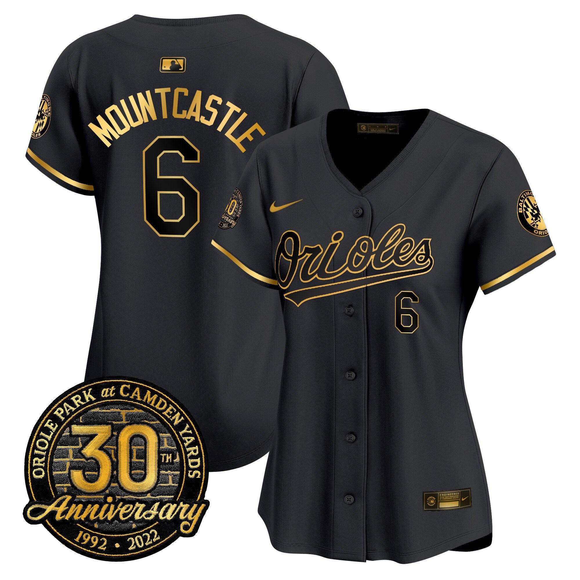 Women’s Camden Yards 30th Anniversary Patch Vapor Premier Limited Jersey
