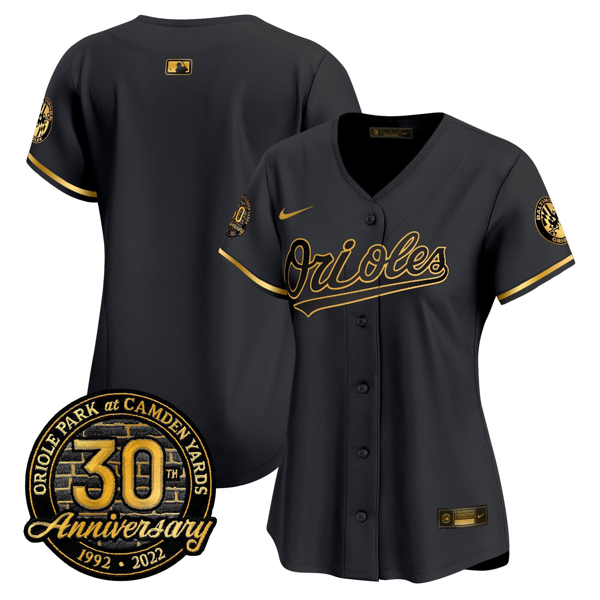 Women’s Camden Yards 30th Anniversary Patch Vapor Premier Limited Jersey
