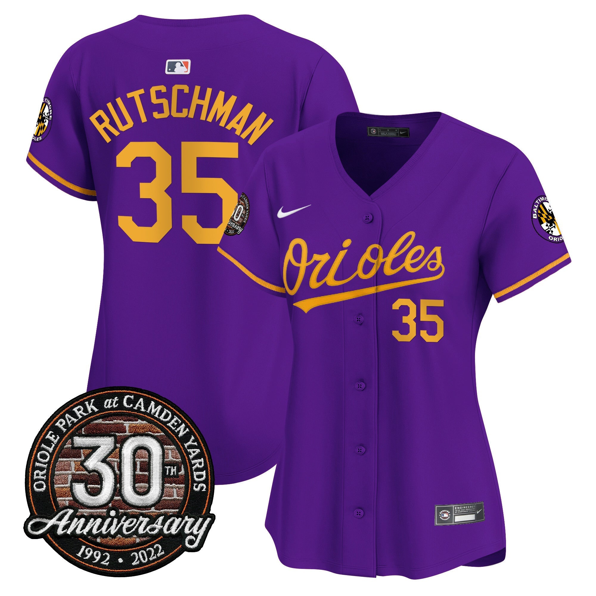 Women’s Camden Yards 30th Anniversary Patch Vapor Premier Limited Jersey
