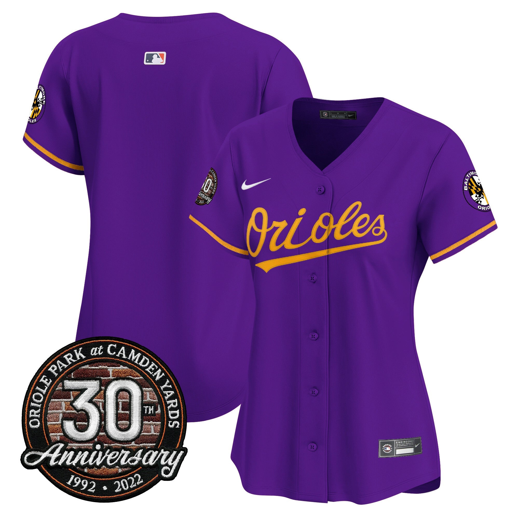 Women’s Camden Yards 30th Anniversary Patch Vapor Premier Limited Jersey
