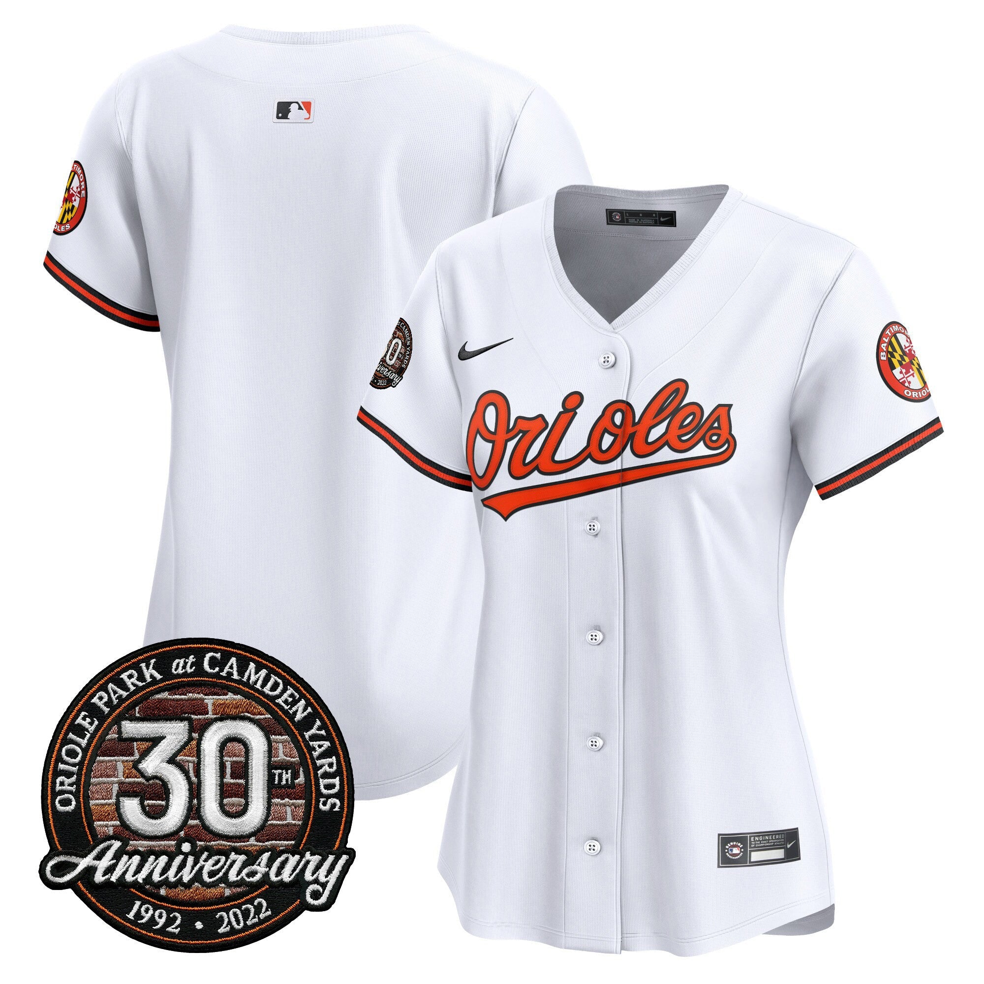 Women’s Camden Yards 30th Anniversary Patch Vapor Premier Limited Jersey