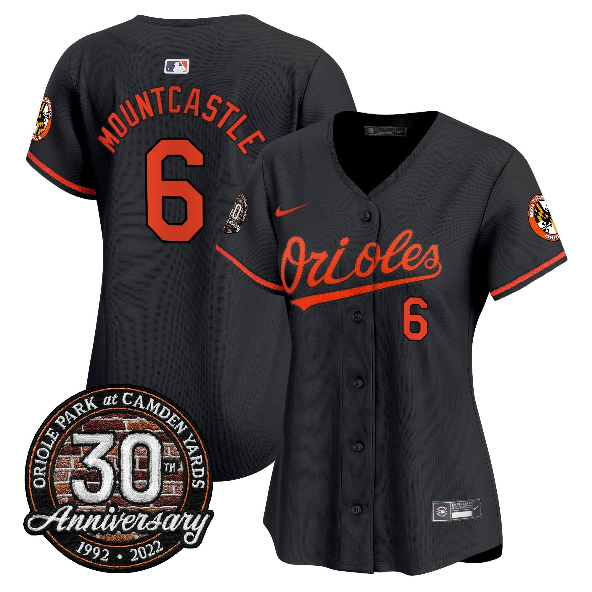 Women’s Camden Yards 30th Anniversary Patch Vapor Premier Limited Jersey