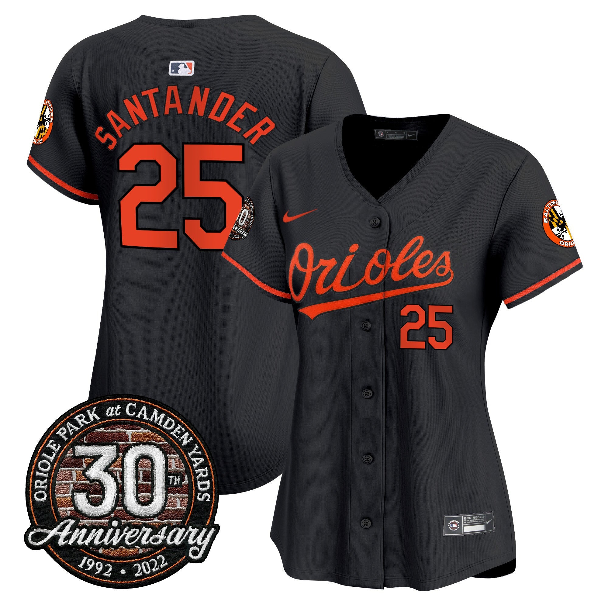 Women’s Camden Yards 30th Anniversary Patch Vapor Premier Limited Jersey