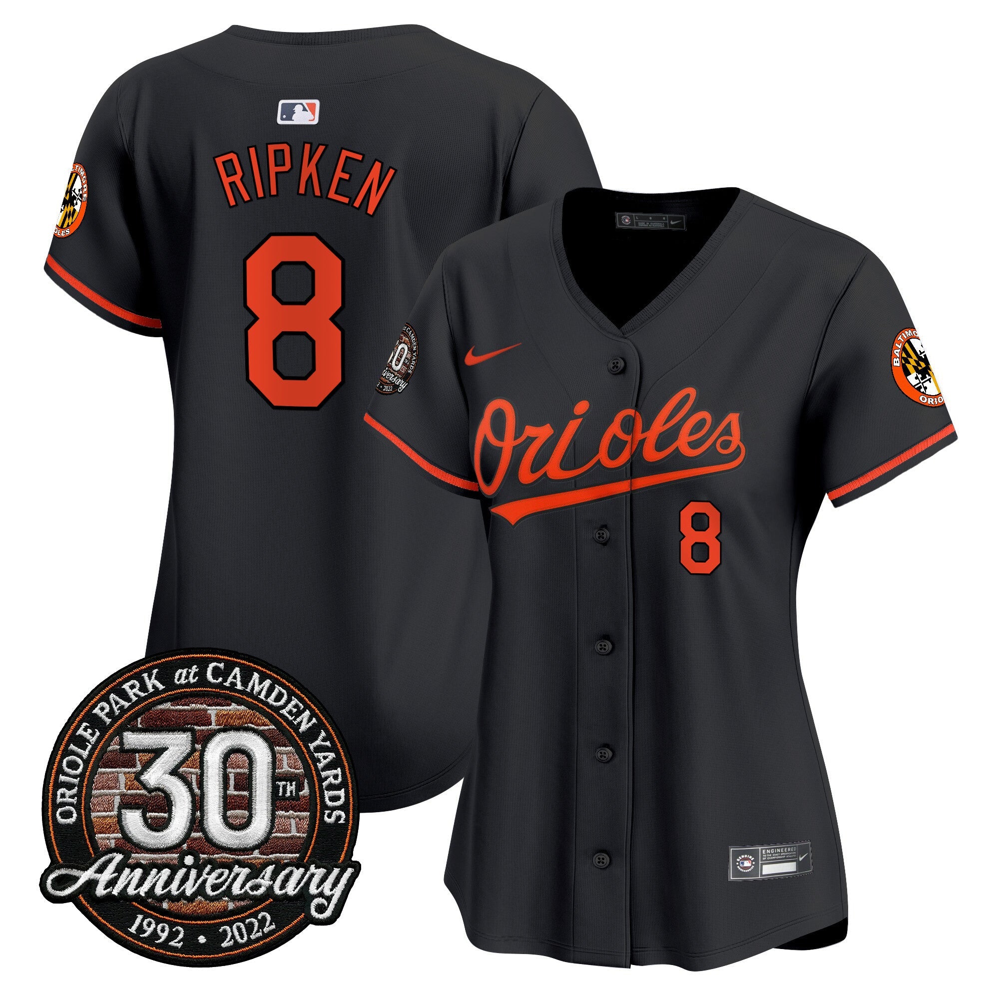Women’s Camden Yards 30th Anniversary Patch Vapor Premier Limited Jersey