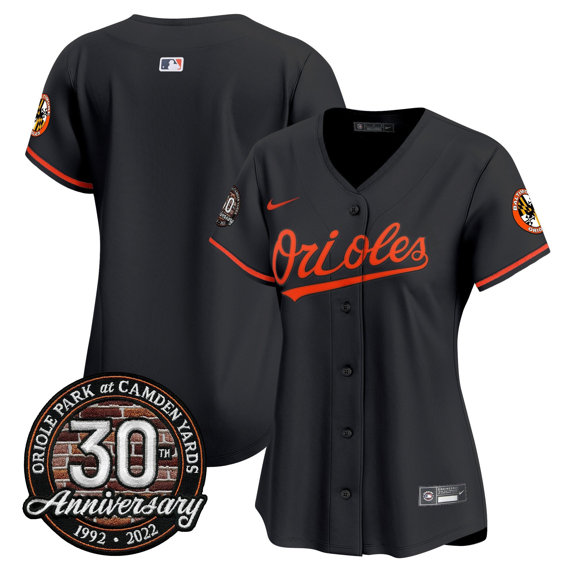 Women’s Camden Yards 30th Anniversary Patch Vapor Premier Limited Jersey
