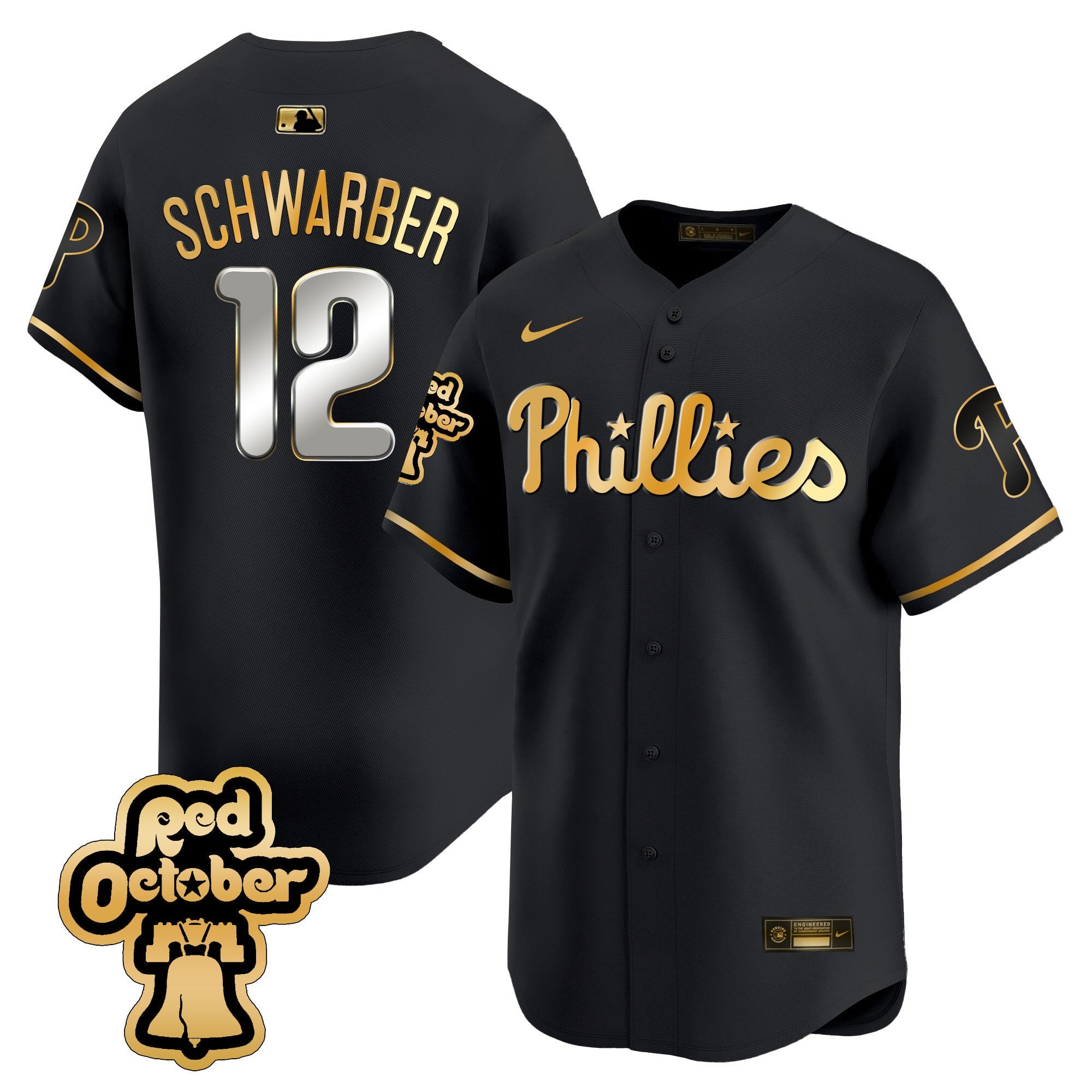 Men’s Red Octorber Patch Vapor Premier Limited Jersey