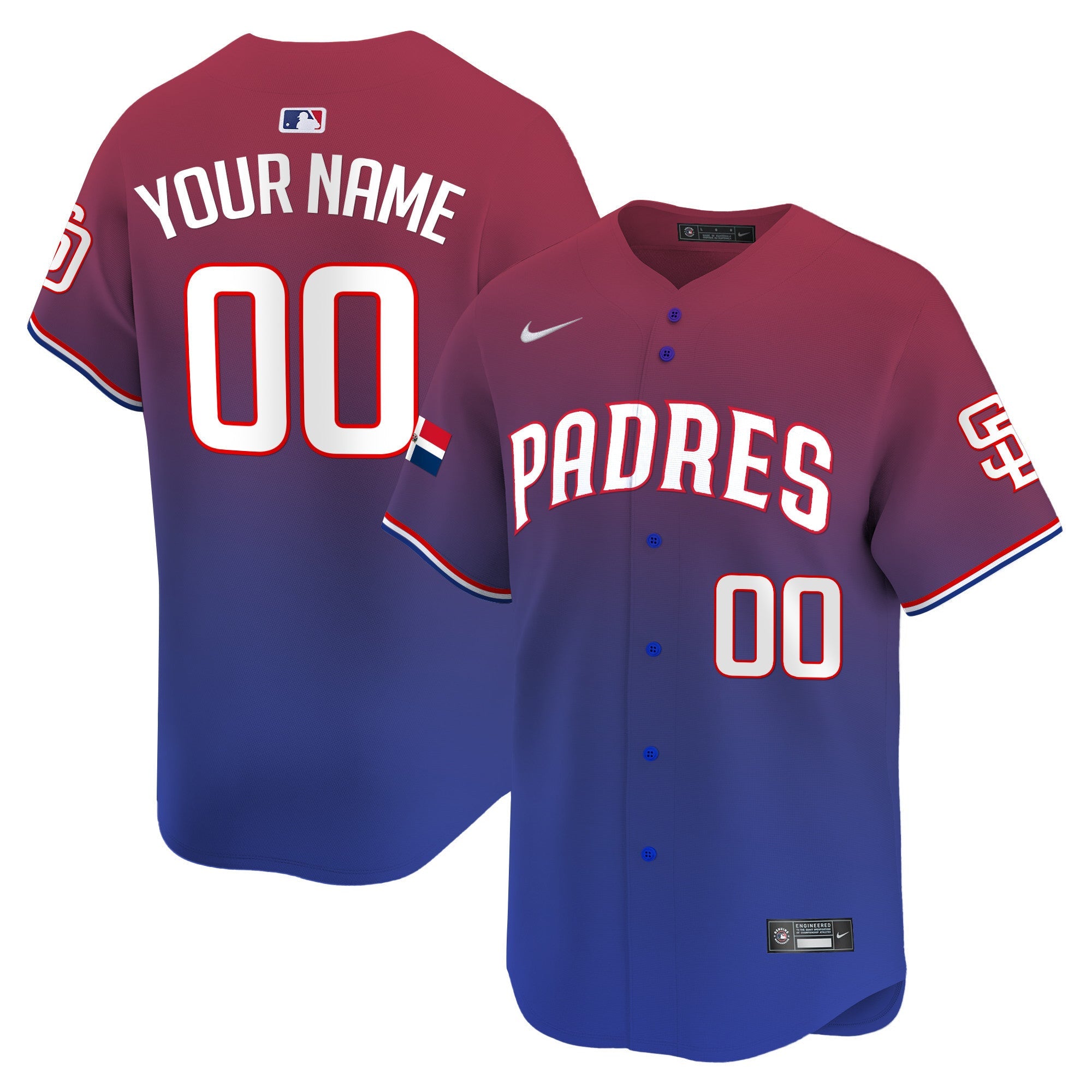 Dominican Republic Vapor Premier Limited Custom Jersey