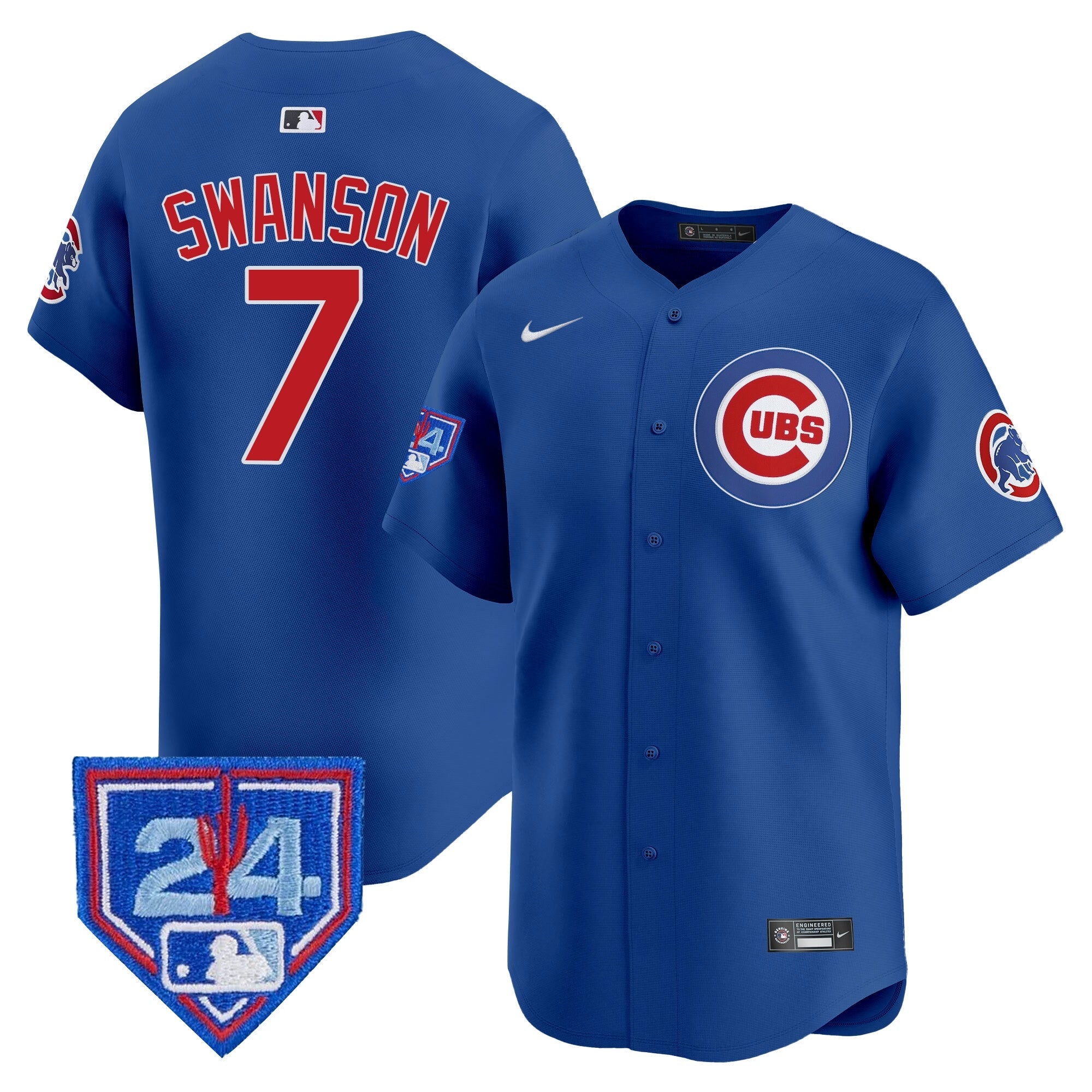 Men’s Chicago 2024 Spring Training Patch Vapor Premier Limited Jersey V2