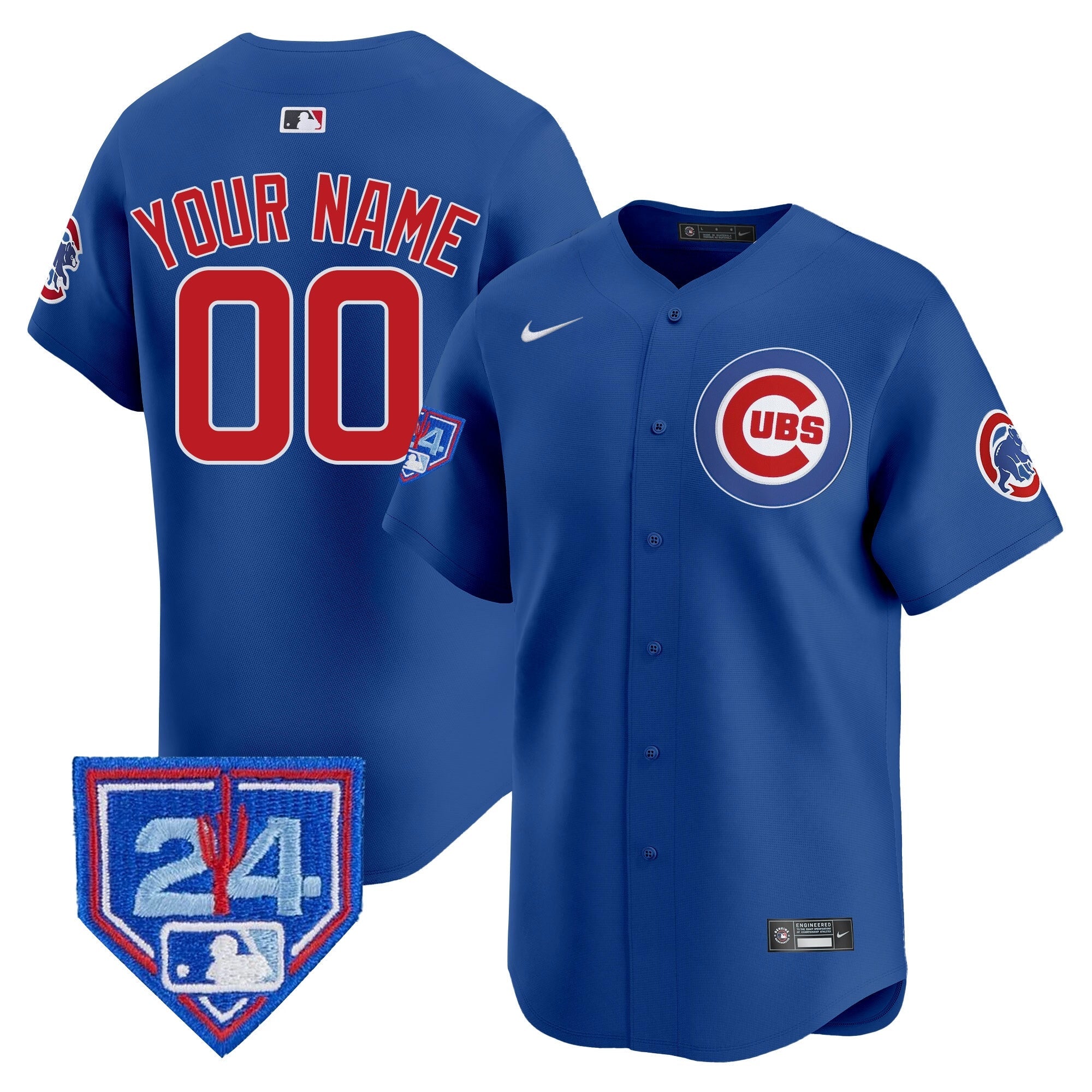 Chicago 2024 Spring Training Patch Vapor Premier Limited Custom Jersey V2