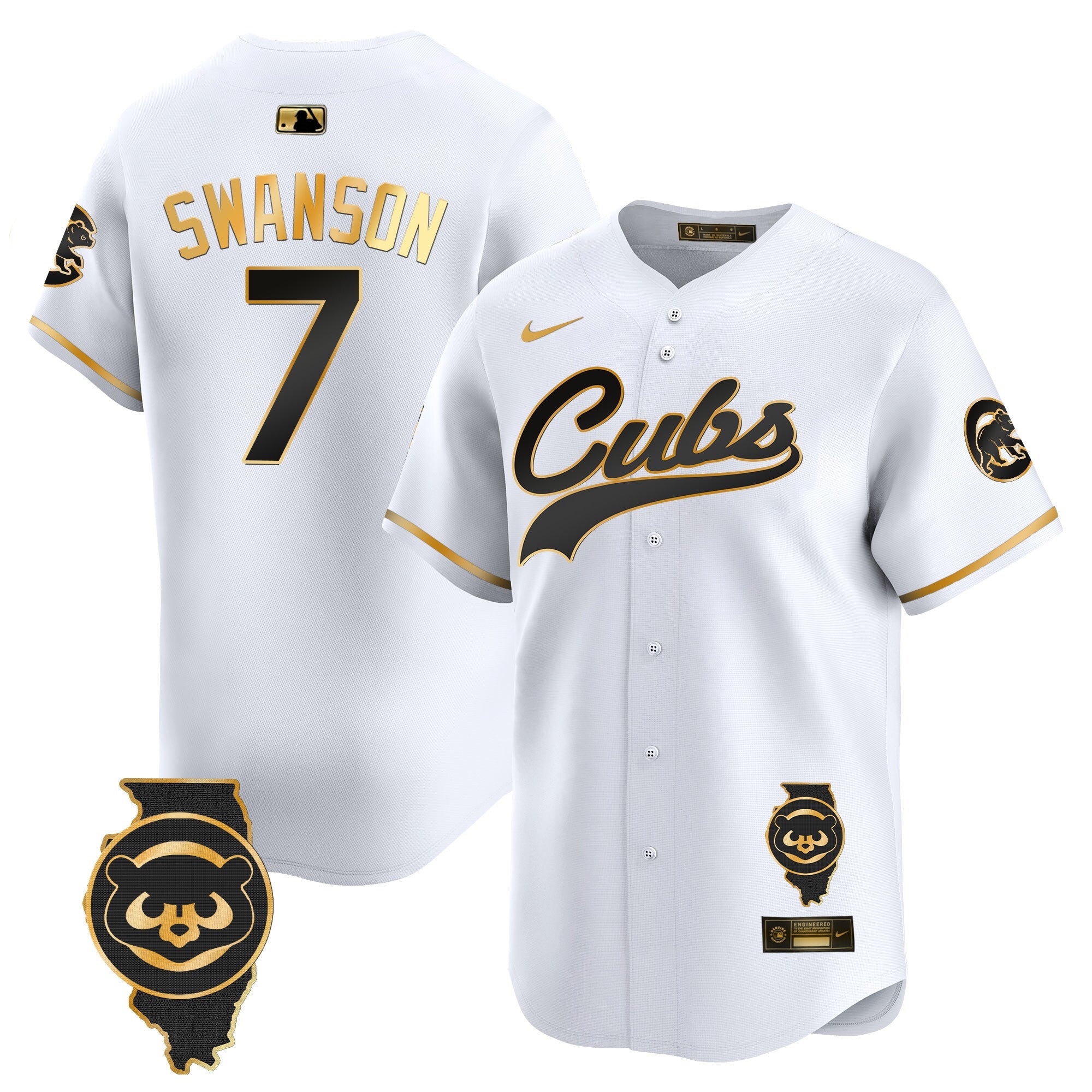 Men’s Chicago Illinois Patch Vapor Premier Limited Jersey